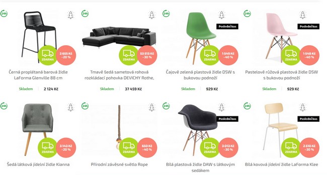 Designový nábytek levně