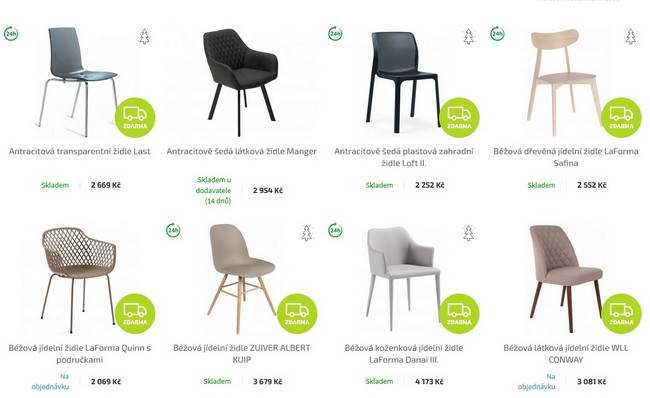 Designový nábytek židle