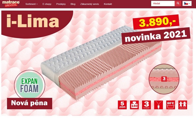 Matrace Dřevočal eshop