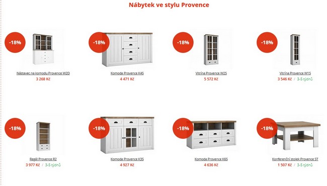 Nábytek ForLiving provance