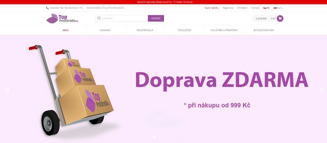 Top prostěradla eshop