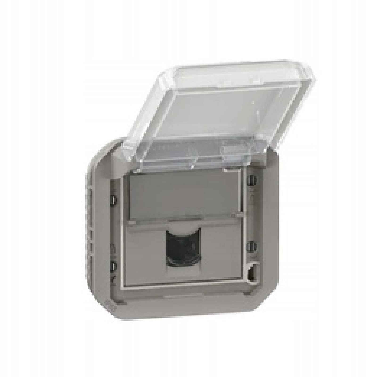 Nové Plexo Zásuvka RJ45 Ftp kategorie 6, mechanismus šedá Legrand 069569L
