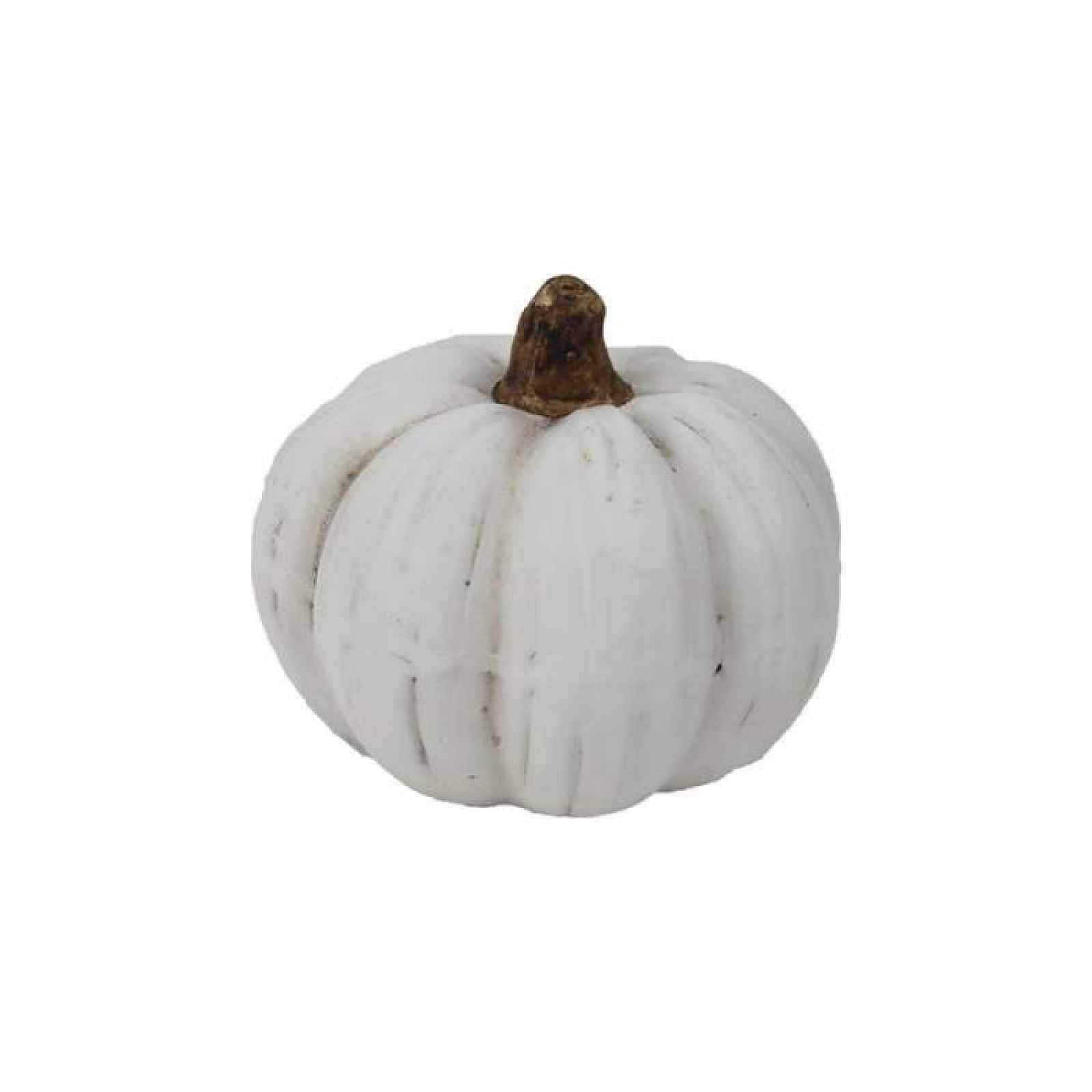 Dýně kulatá keramická bílá 8,5cm