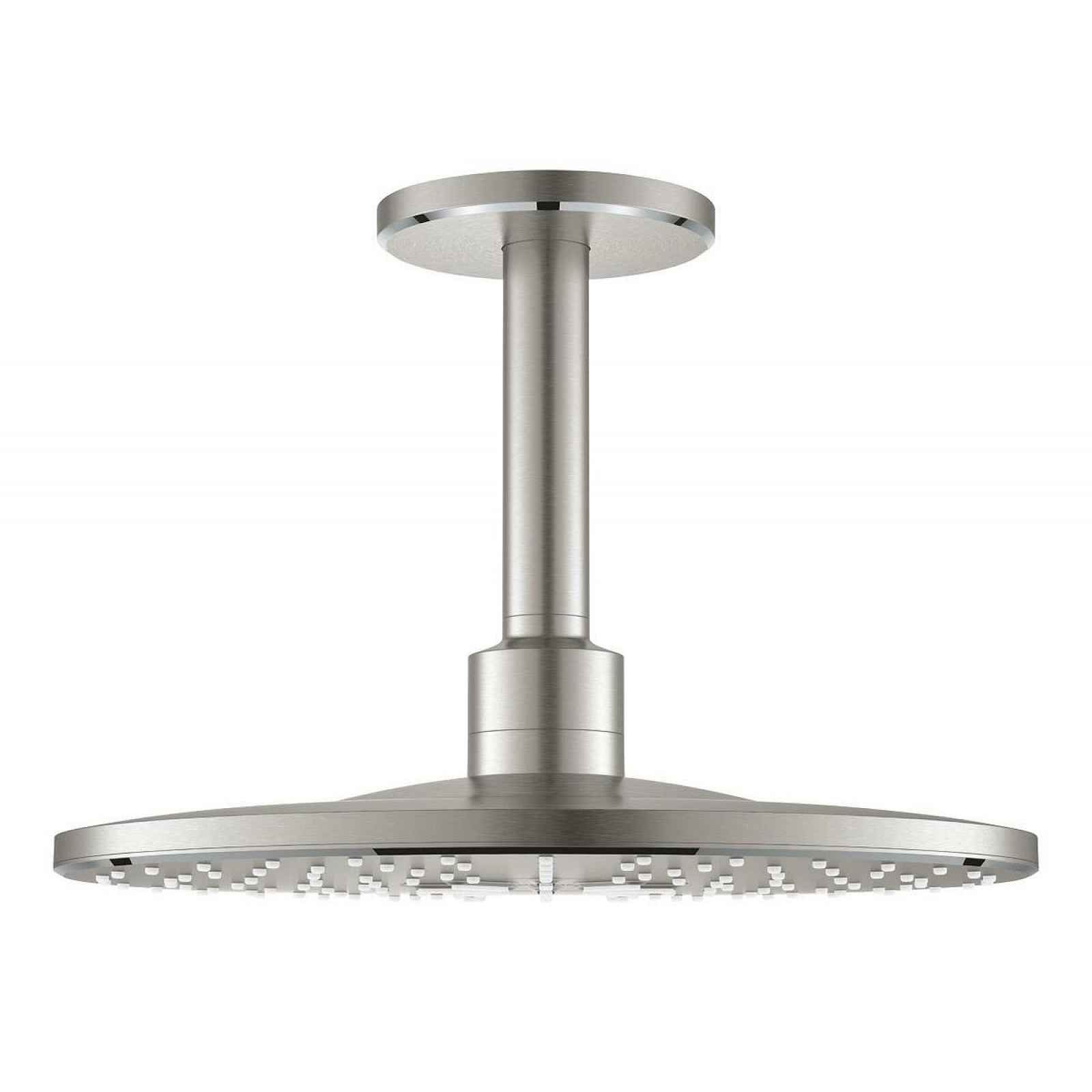 Hlavová sprcha Grohe RAINSHOWER SmartActive strop včetně sprchového ramena supersteel 26477DC0