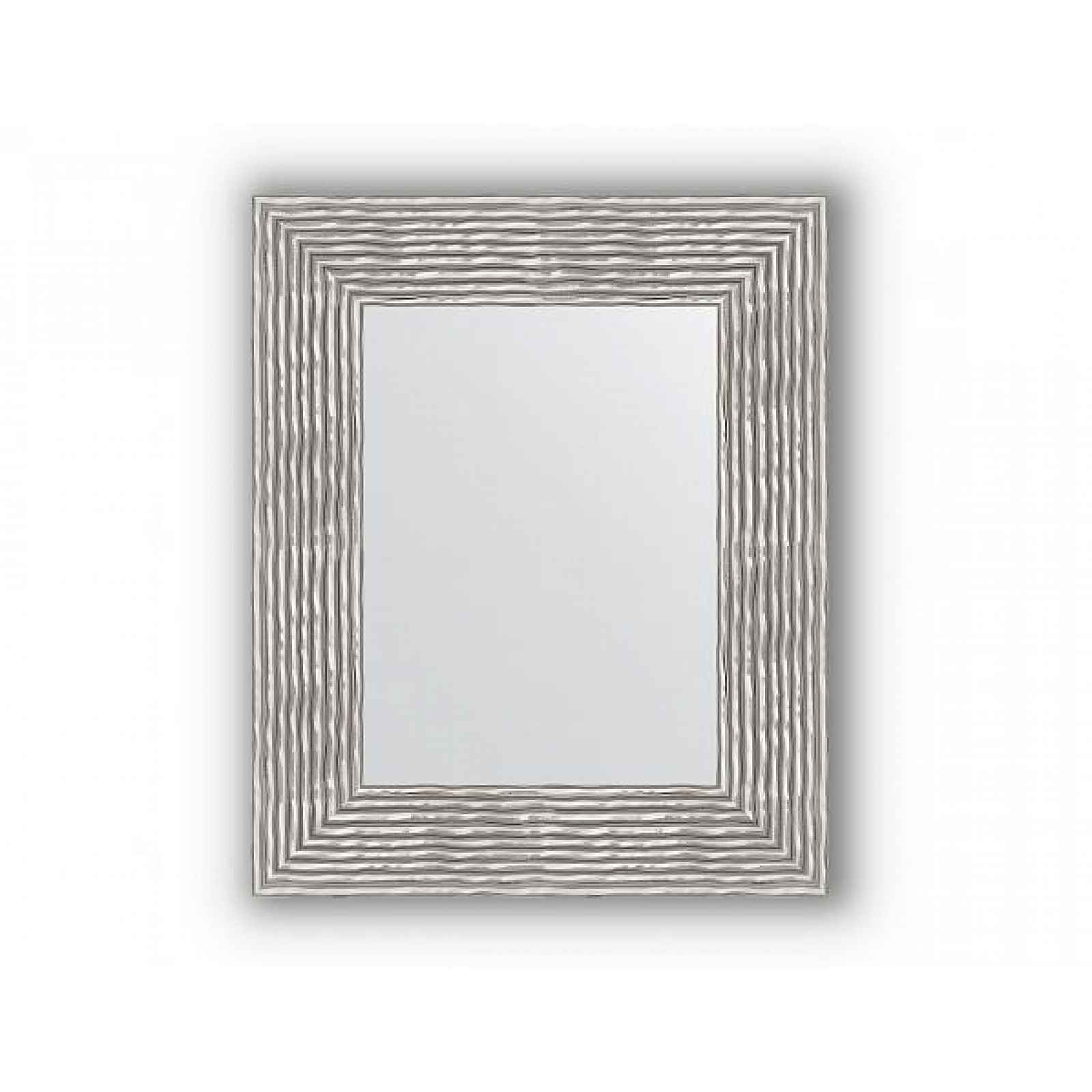Zrcadlo v rámu, vlnky chrom BY 3185 70x90 cm