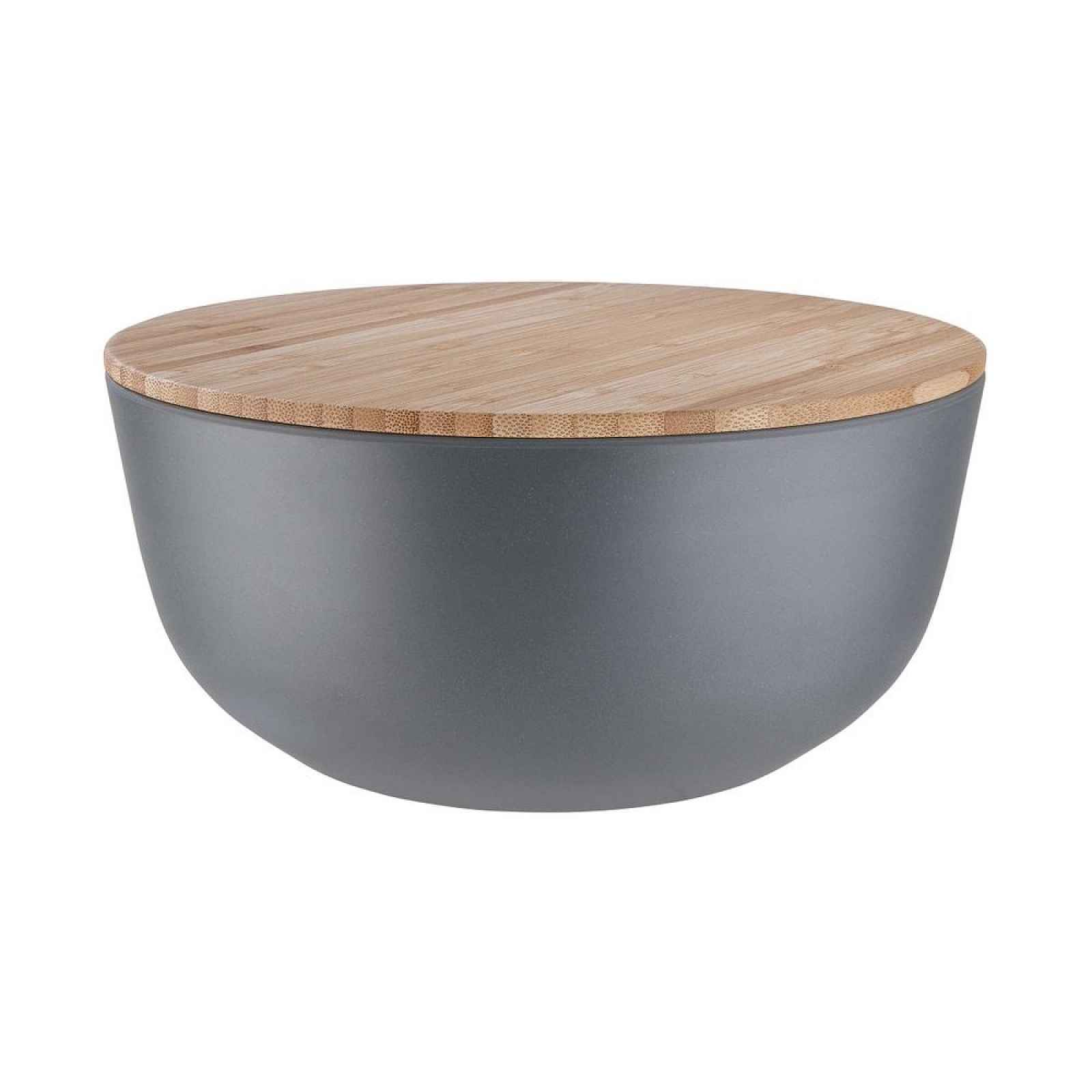 Butlers URBAN DELI Miska s bambusovým víkem 24 cm - šedá