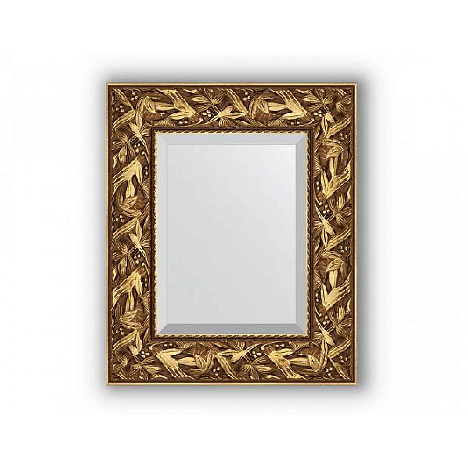 Zrcadlo s fazetou ve zlatém rámu, byzantský ornament BY 3363 49x59 cm