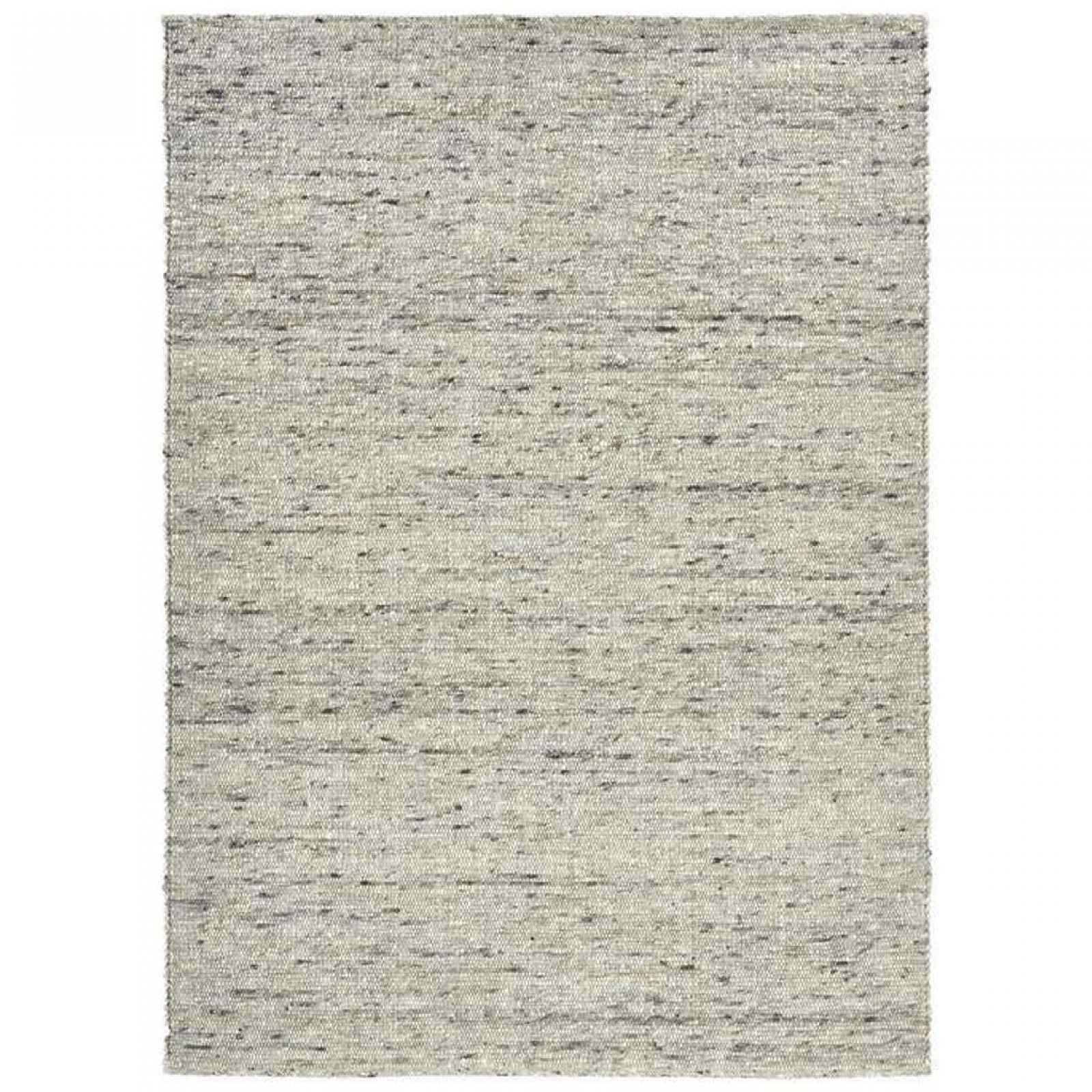 XXXLutz RUČNĚ TKANÝ KOBEREC, 170/230 cm, šedá, černá Linea Natura - Vlněné koberce - 003166013667