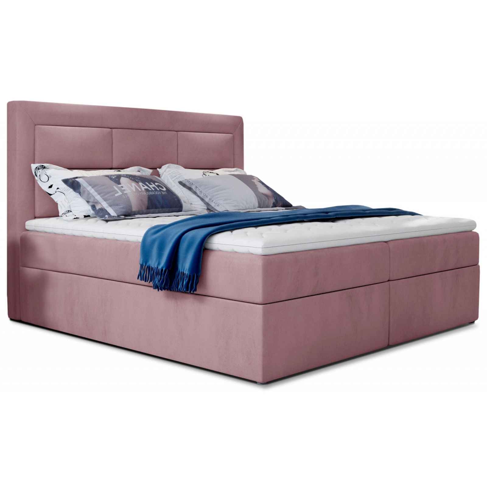 Boxspring KORBELA 16 140x200, růžová látka