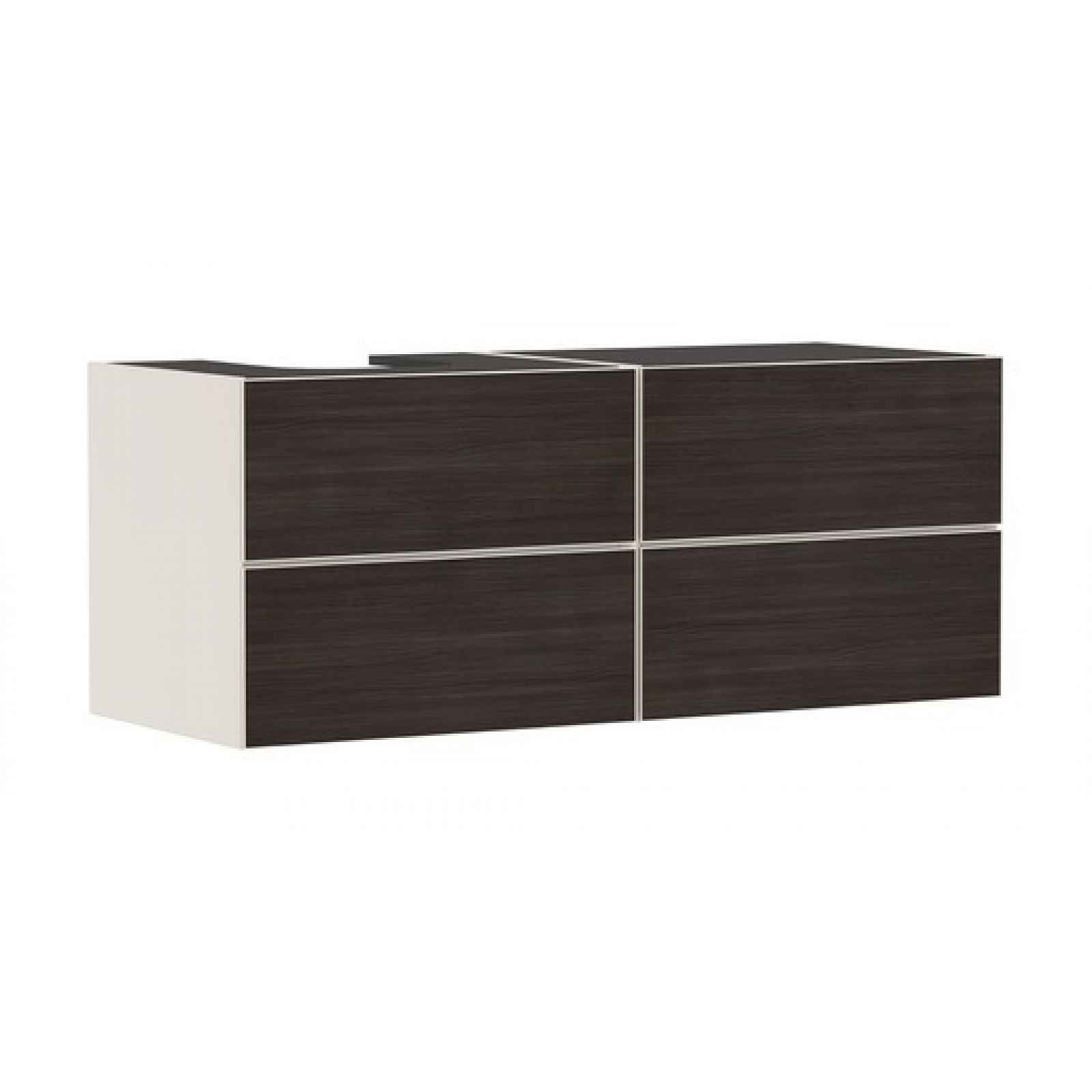 Skříňka pod umyvadlo pod desku Hansgrohe Xevolos E 137x55,5x55 cm písková matná béžová mat 54237730