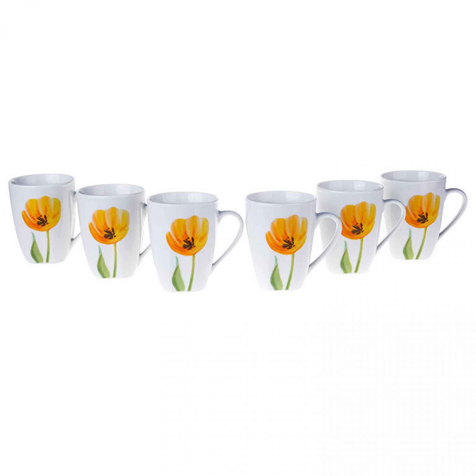 Sada porcelánových hrnků TULIP 310 ml 6 ks