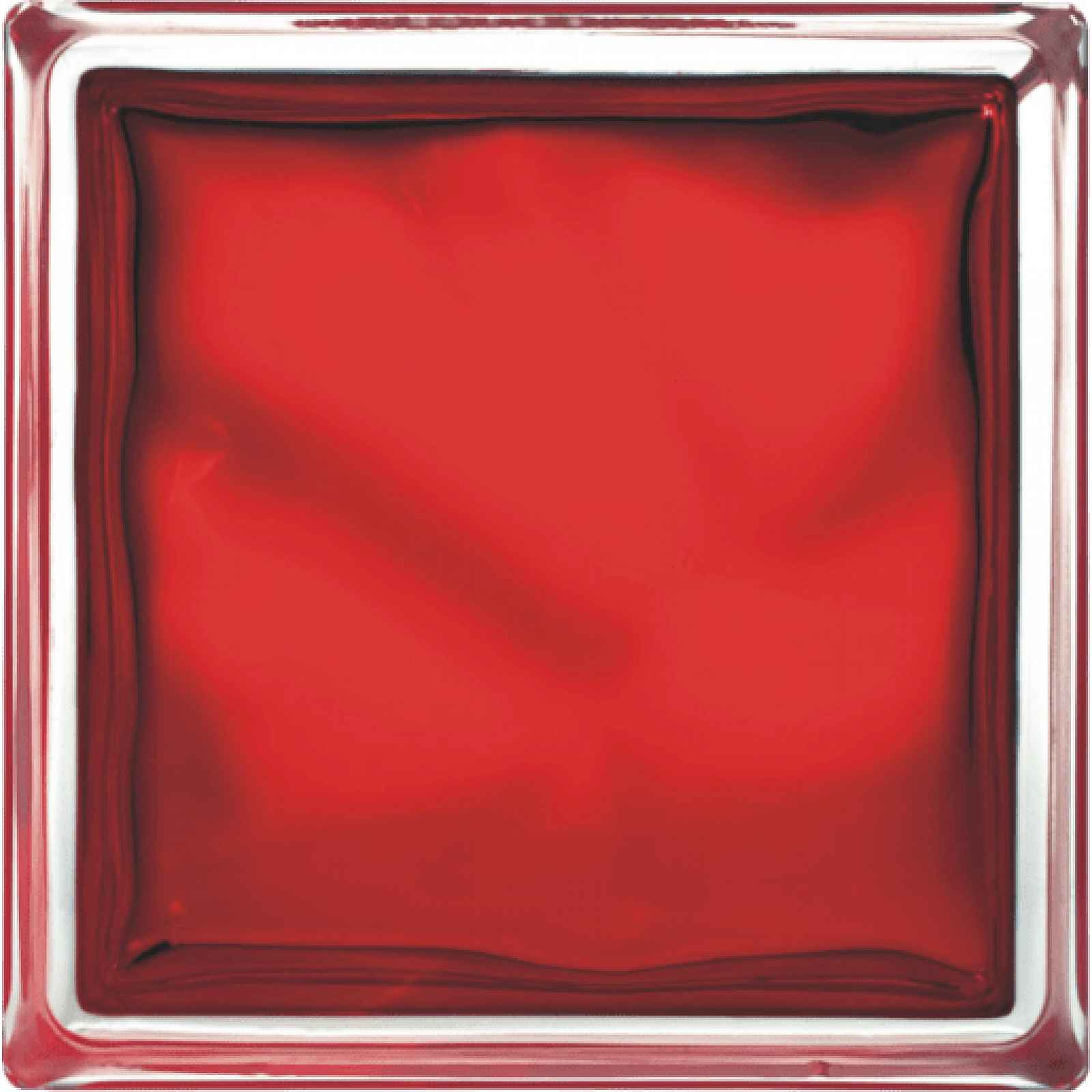 Luxfera Glassblocks red 19x19x8 cm sklo 1908WREBR