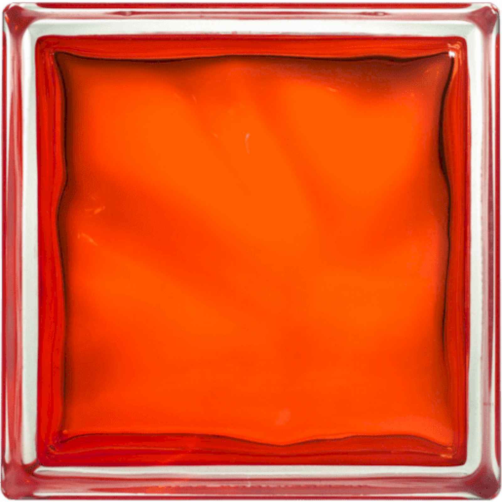 Luxfera Glassblocks orange 19x19x8 cm sklo 1908WOR