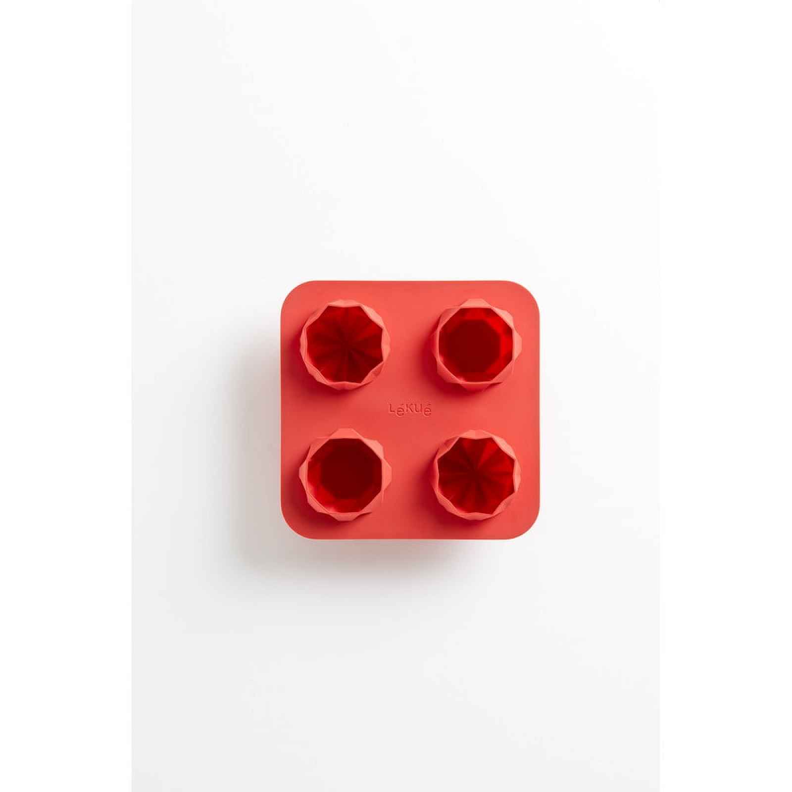 Červená silikonová forma na pečení Lékué Fortune Origami