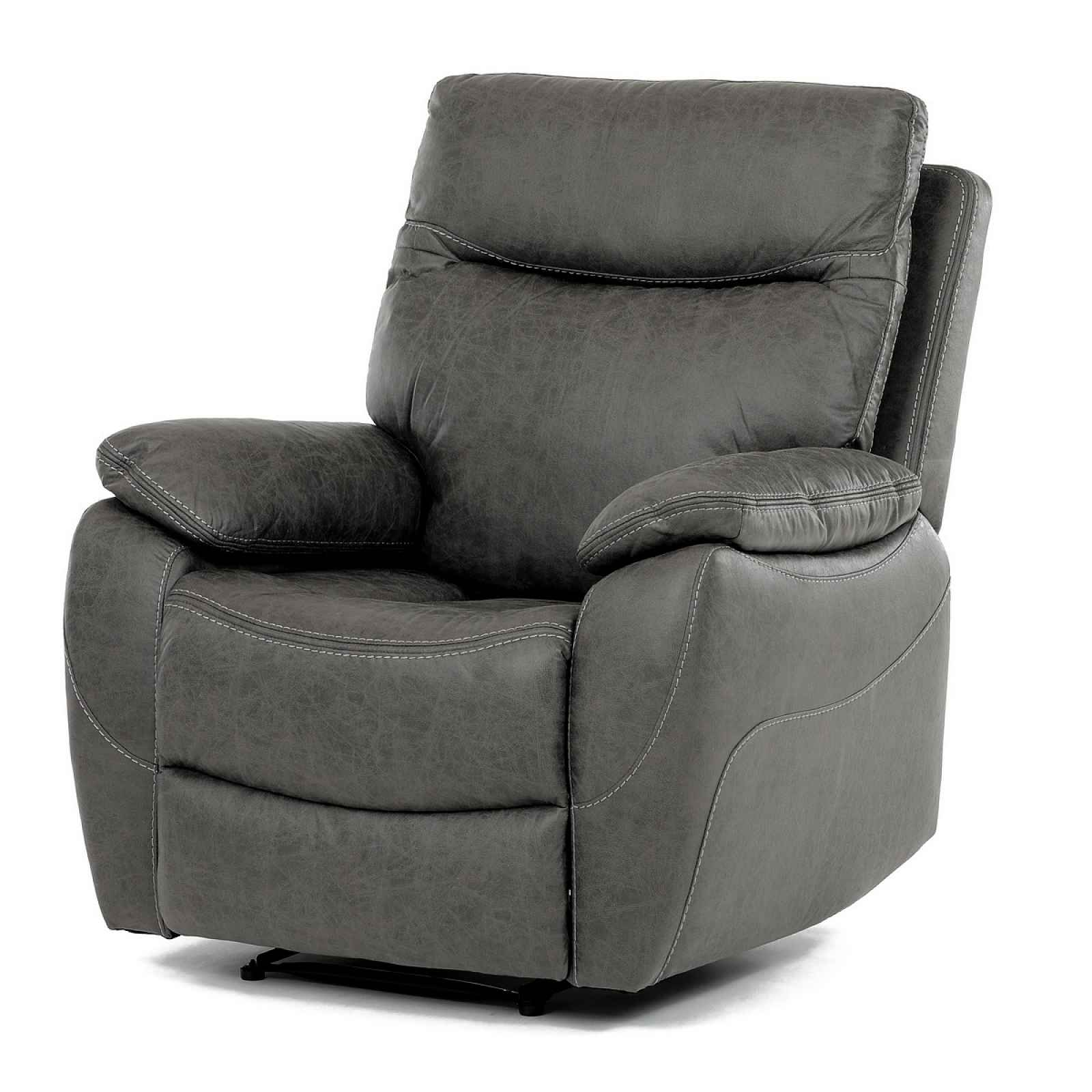 Polohovací křeslo 4092 GREY3, vintage, šedá