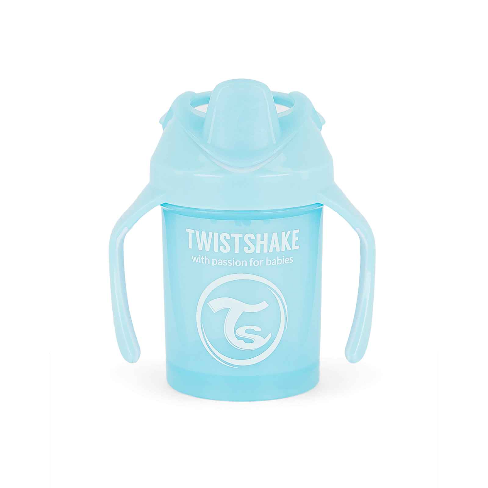 Twistshake Učící netekoucí hrnek 230 ml, modrá