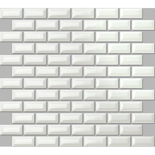 Keramická mozaika Premium Mosaic bílá 30x30 cm lesk MOS2348WH
