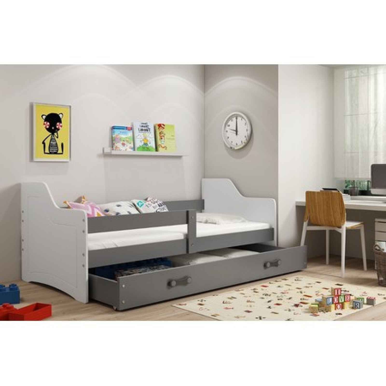Dětská postel SOFIX 160x80 cm Šedá