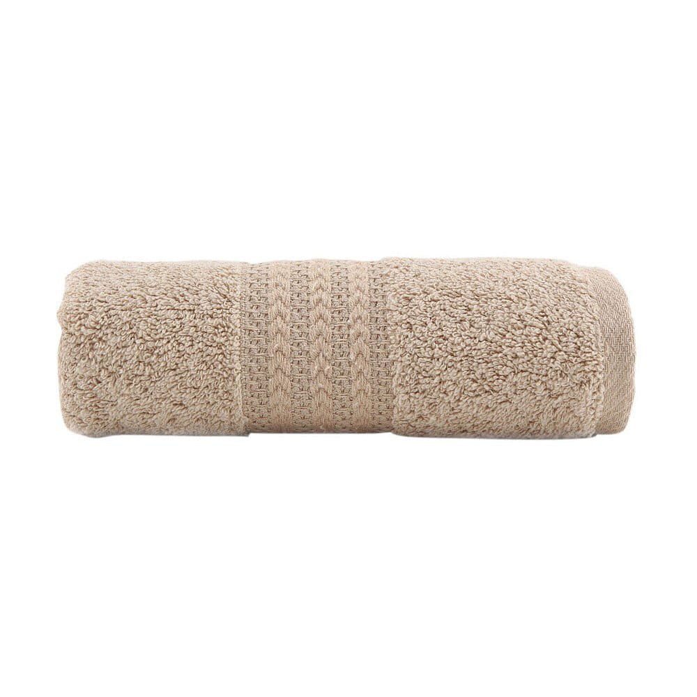 Hnědý bavlněný ručník Amy, 30 x 50 cm