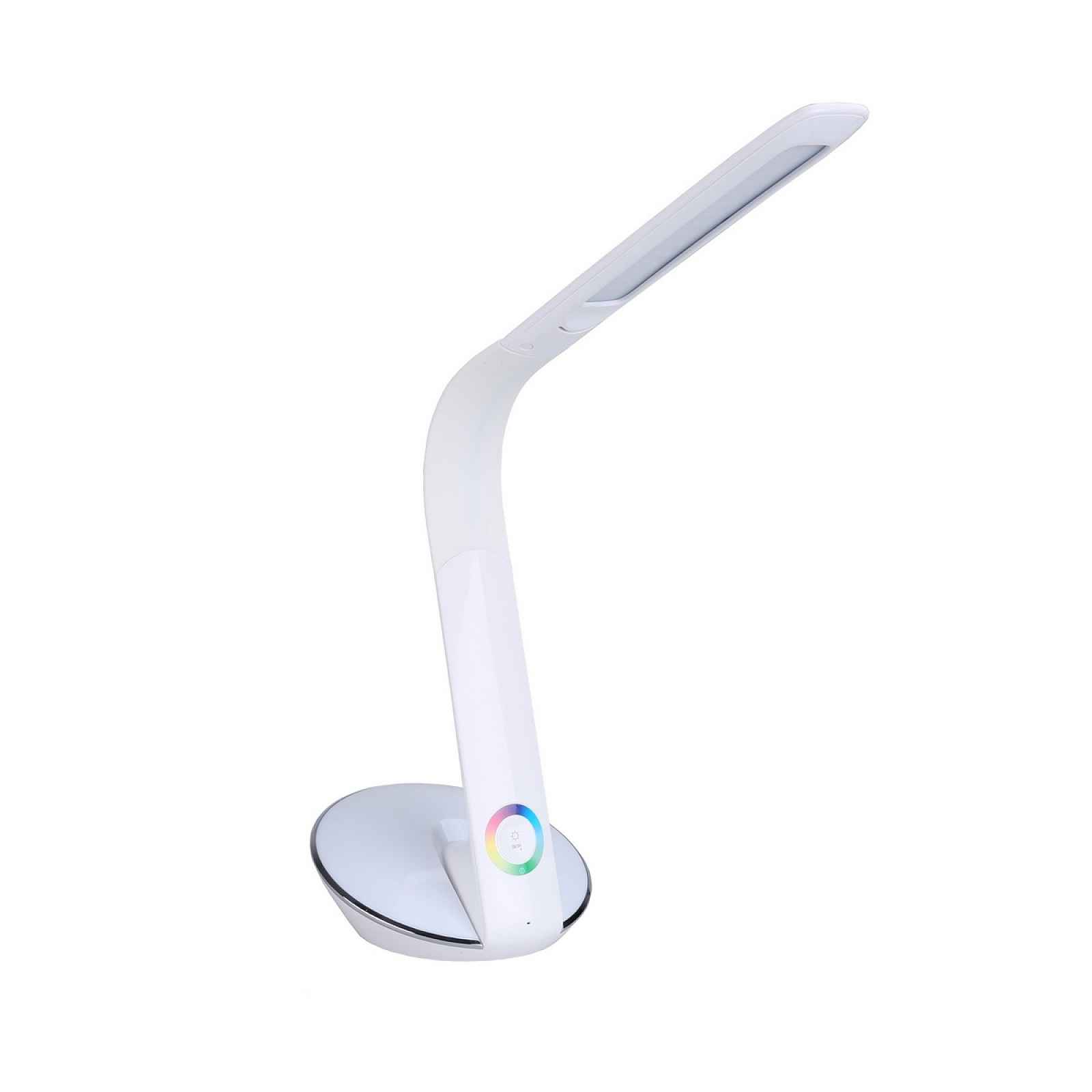 Stolní LED lampa Panlux ODETTE s RGB podsvícením, bílá