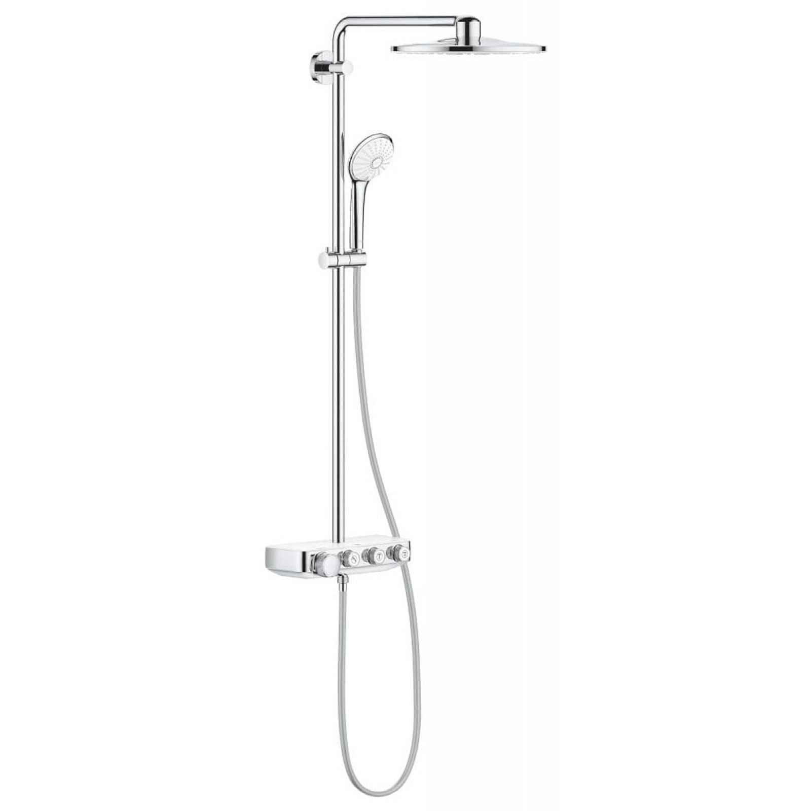 Sprchový systém Grohe Euphoria SmartControl System s termostatickou baterií Moon White, Yang White 26507LS0