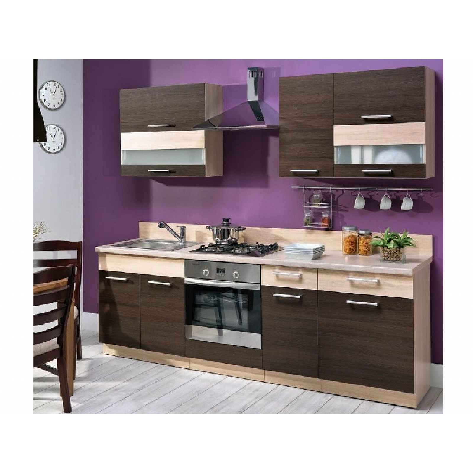 Kuchyně MODENA 240/180 cm, rijeka tmavá