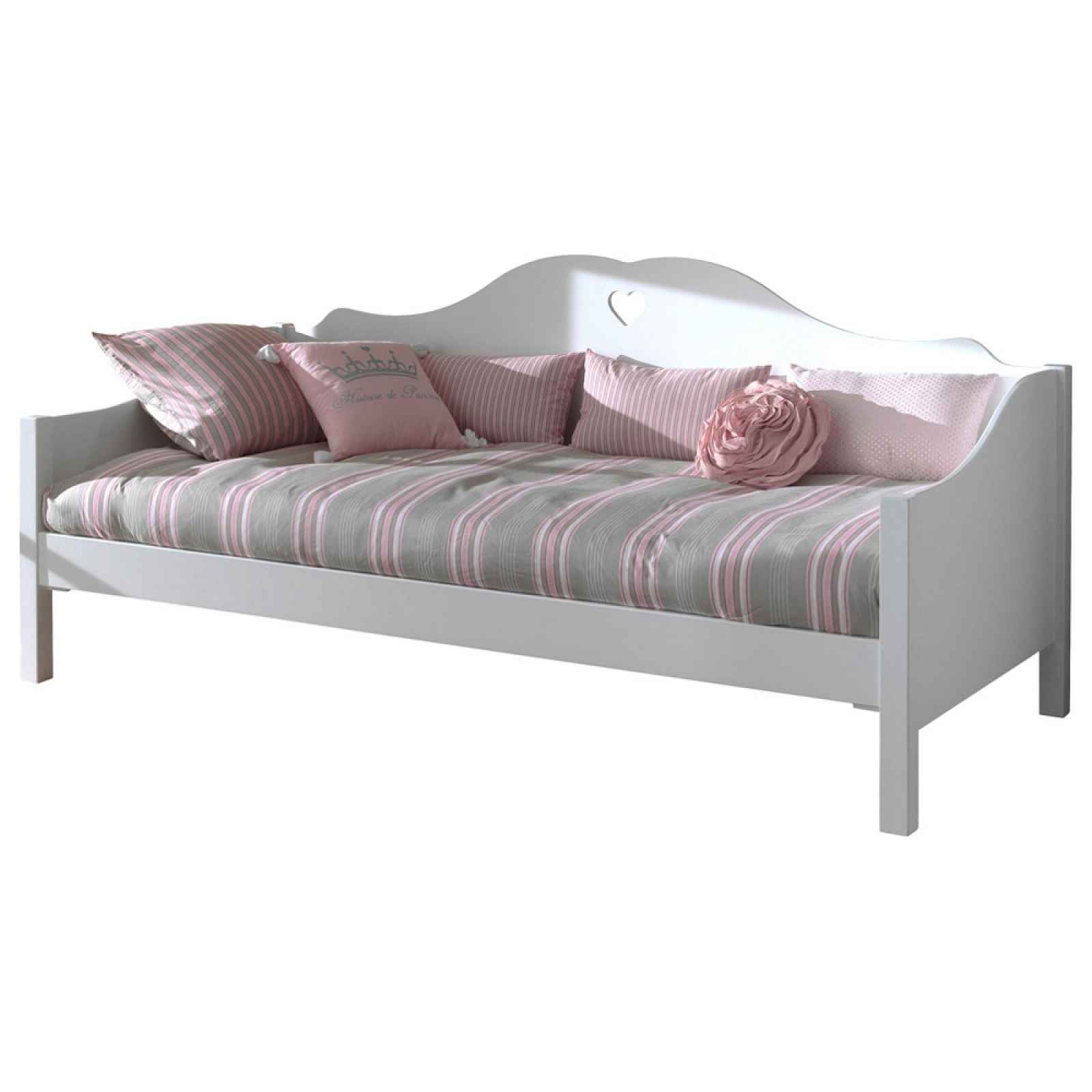 Bílá pohovka typu daybed Vipack Amori, 90 x 200 cm