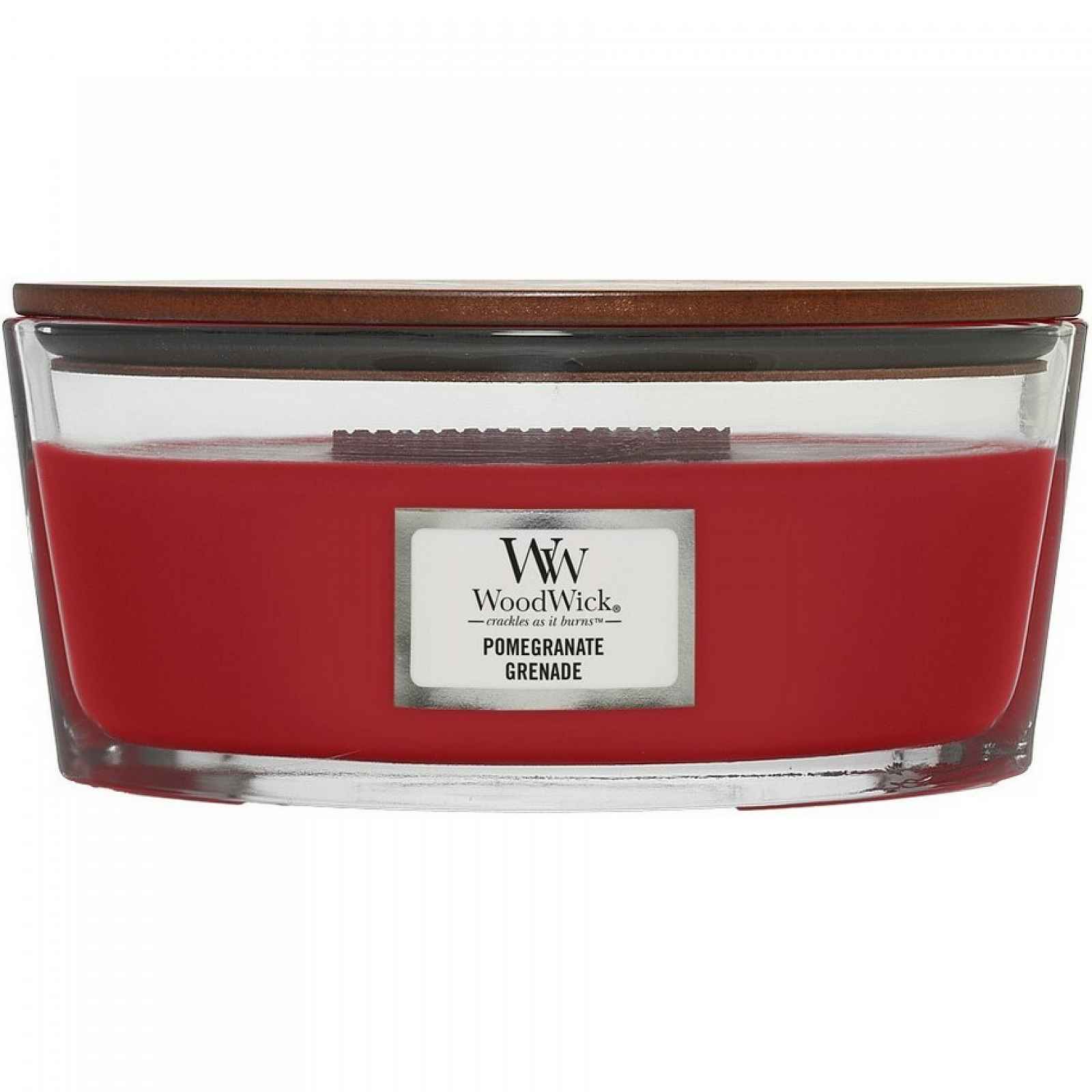 Woodwick Vonná svíčka loď Pomegranate, 453 g