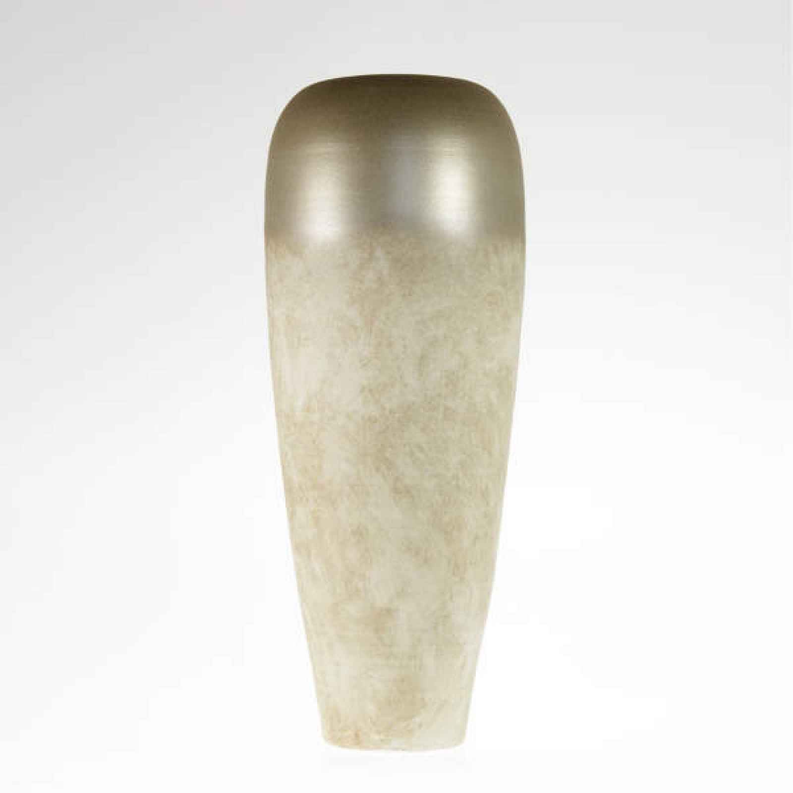 Váza kónická LISA zlatý lem keramika 80cm