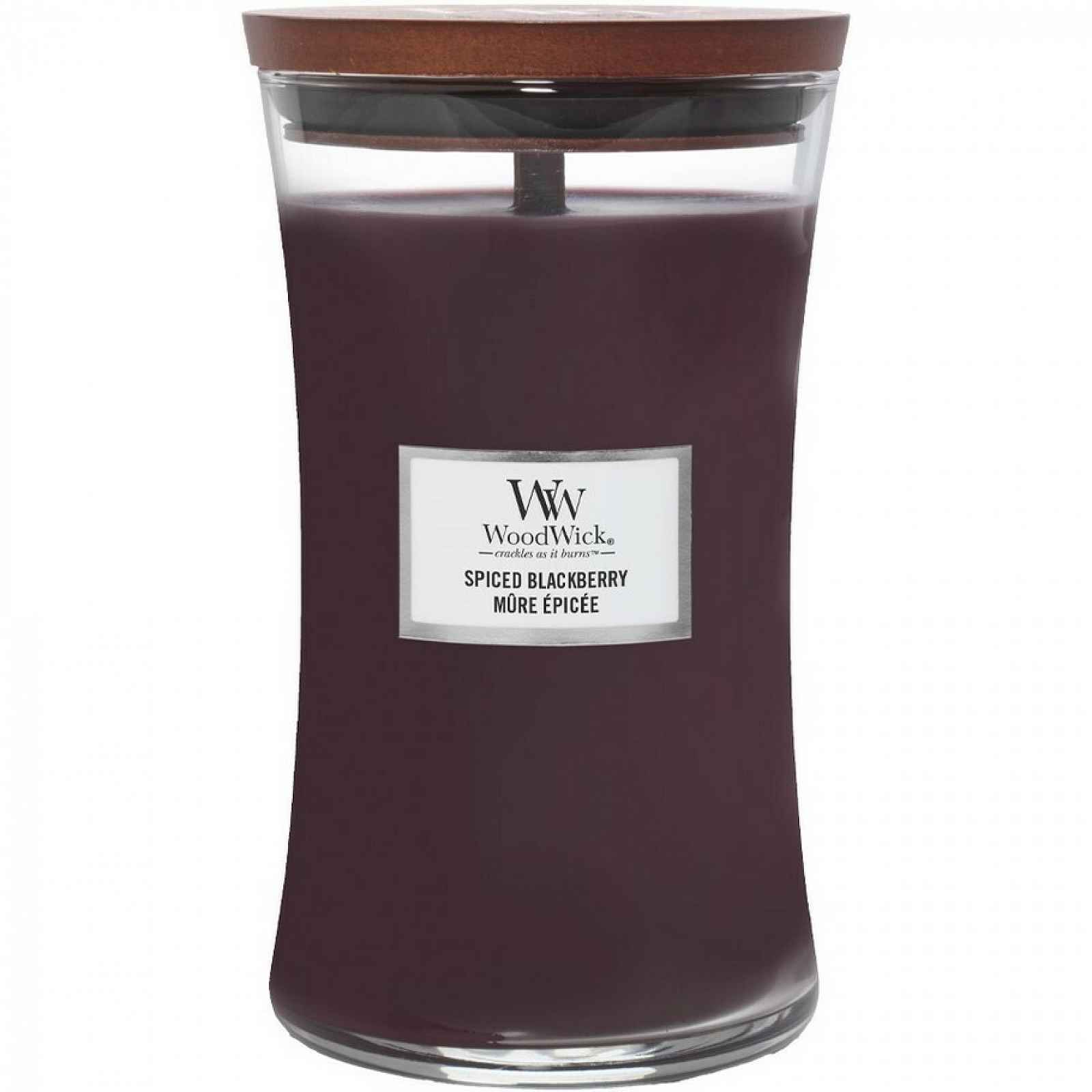 Woodwick Vonná svíčka váza velká Spiced Blackberry, 609 g