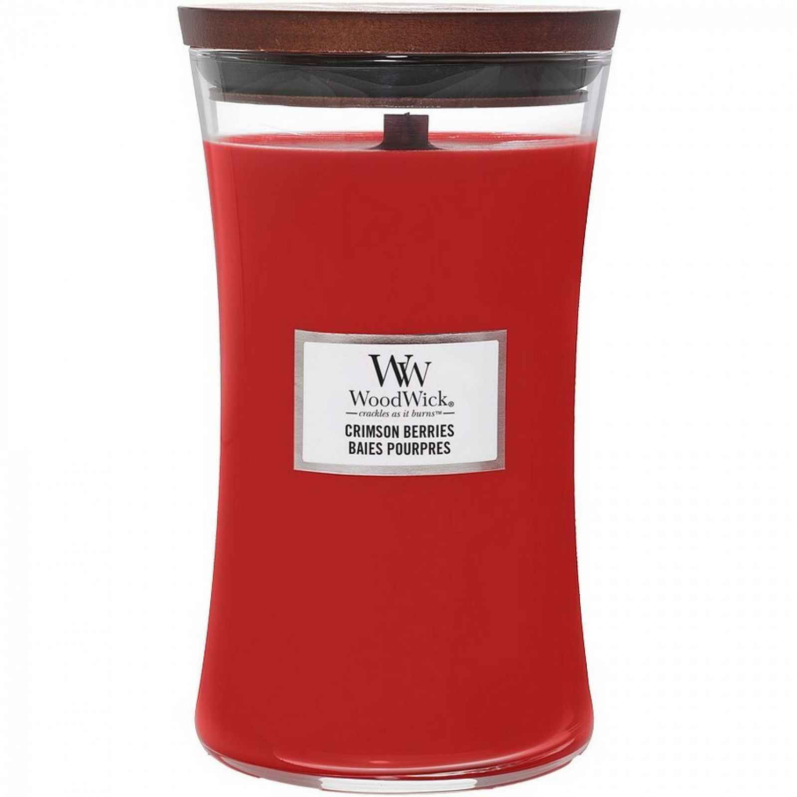 Woodwick Vonná svíčka váza velká Crimson Berries, 609 g