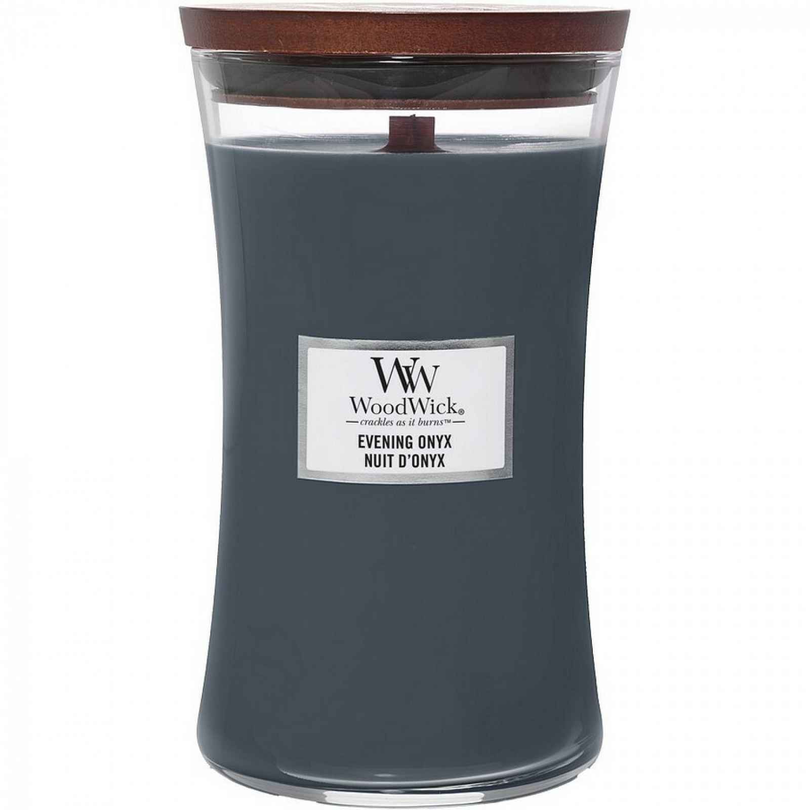 Woodwick Vonná svíčka váza velká Evening Onyx, 609 g
