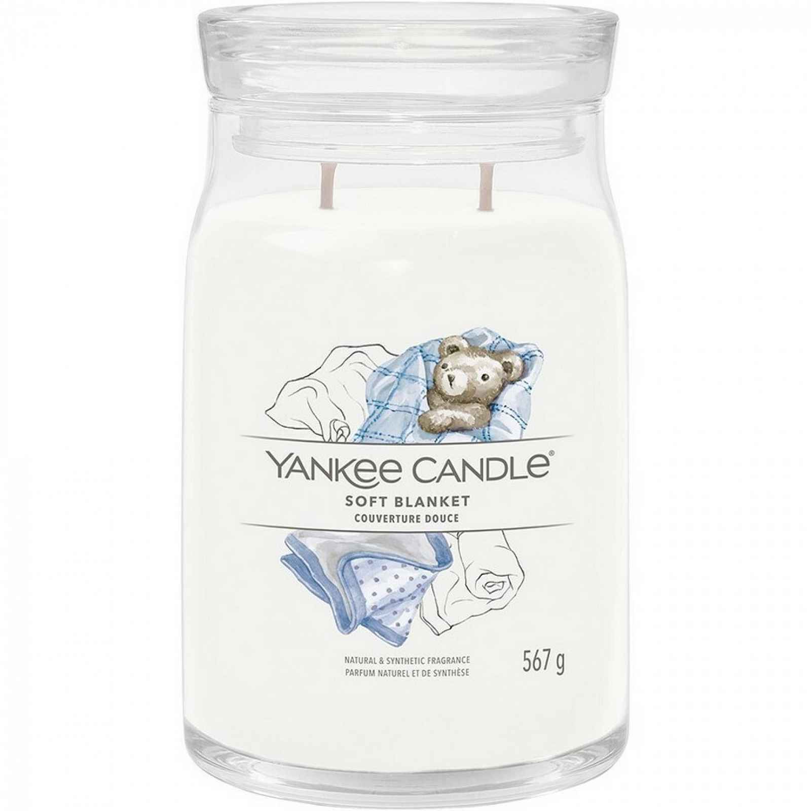 Yankee Candle Vonná svíčka velká Signature Soft Blanket, 567 g, L