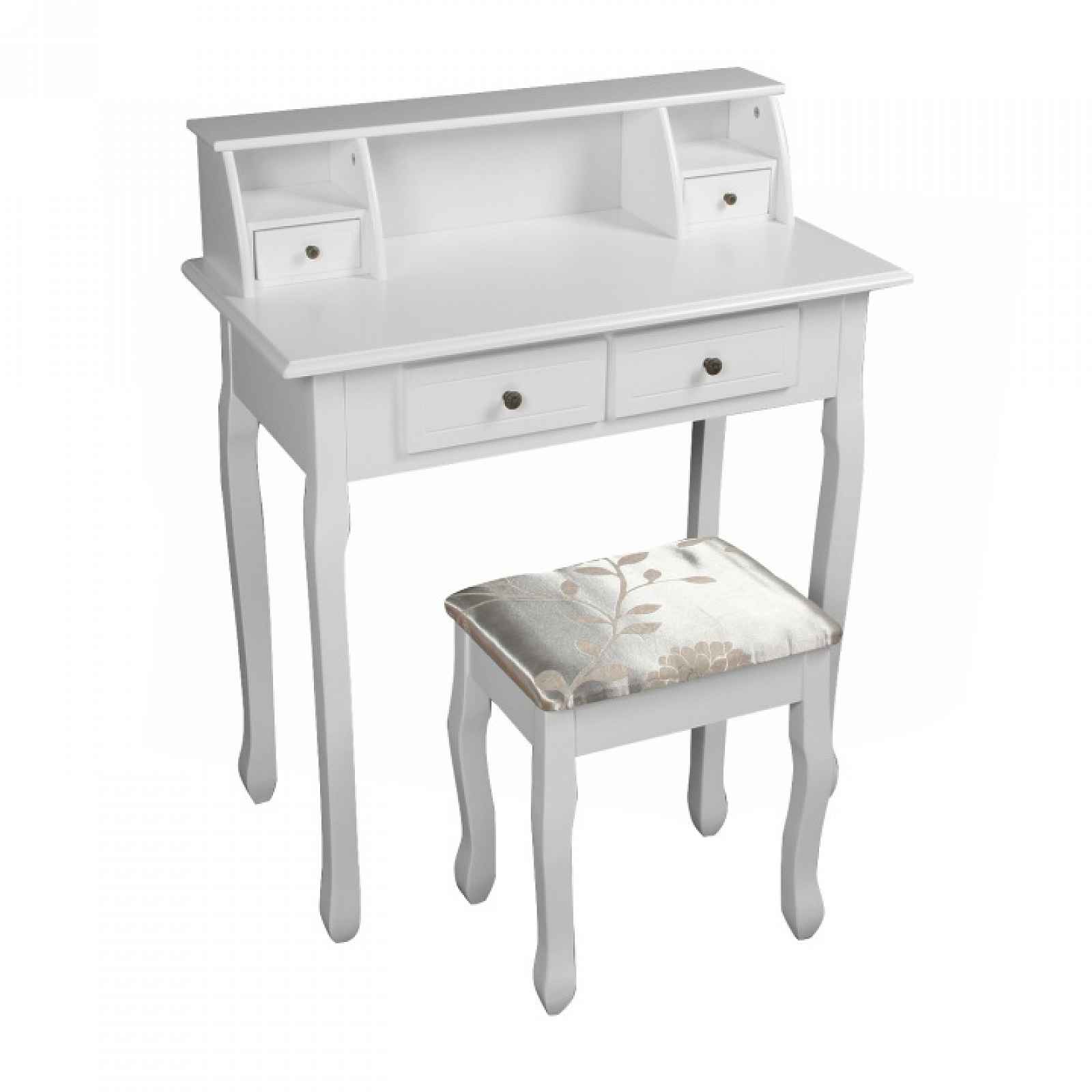 Toaletní stolek s taburetem RODES NEW bílá Tempo Kondela