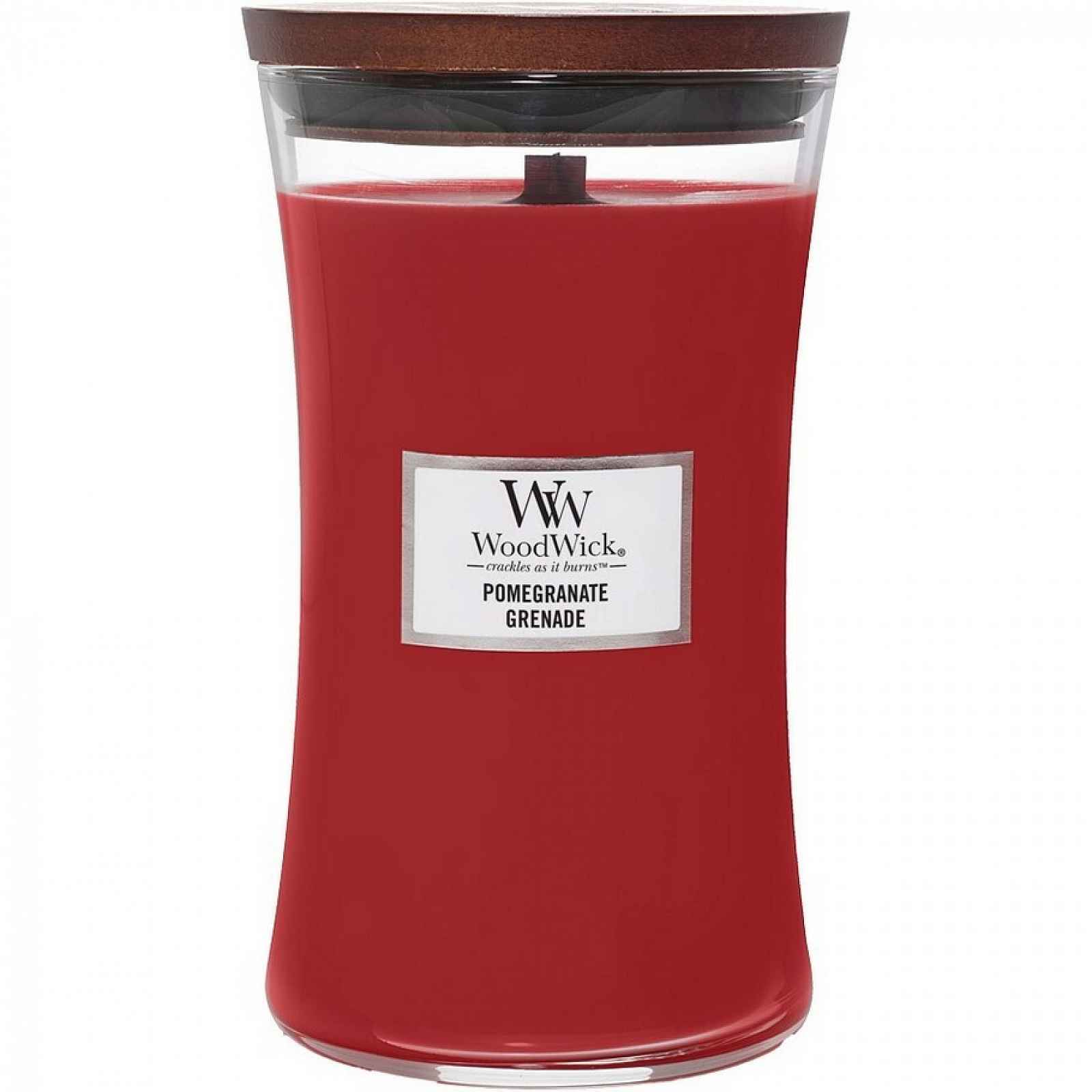 Woodwick Vonná svíčka váza velká Pomegranate, 609 g