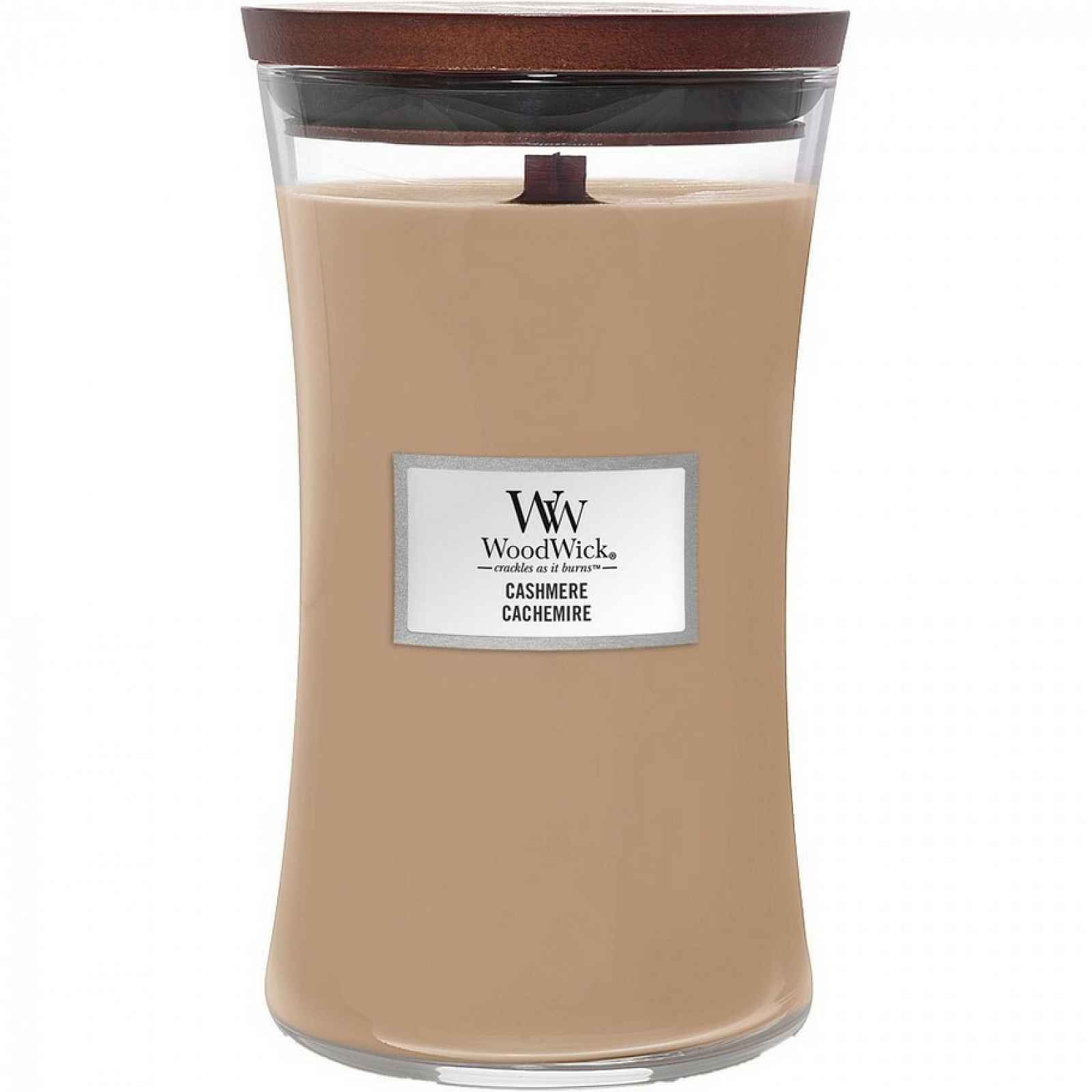 Woodwick Vonná svíčka váza velká Cashmere, 609 g