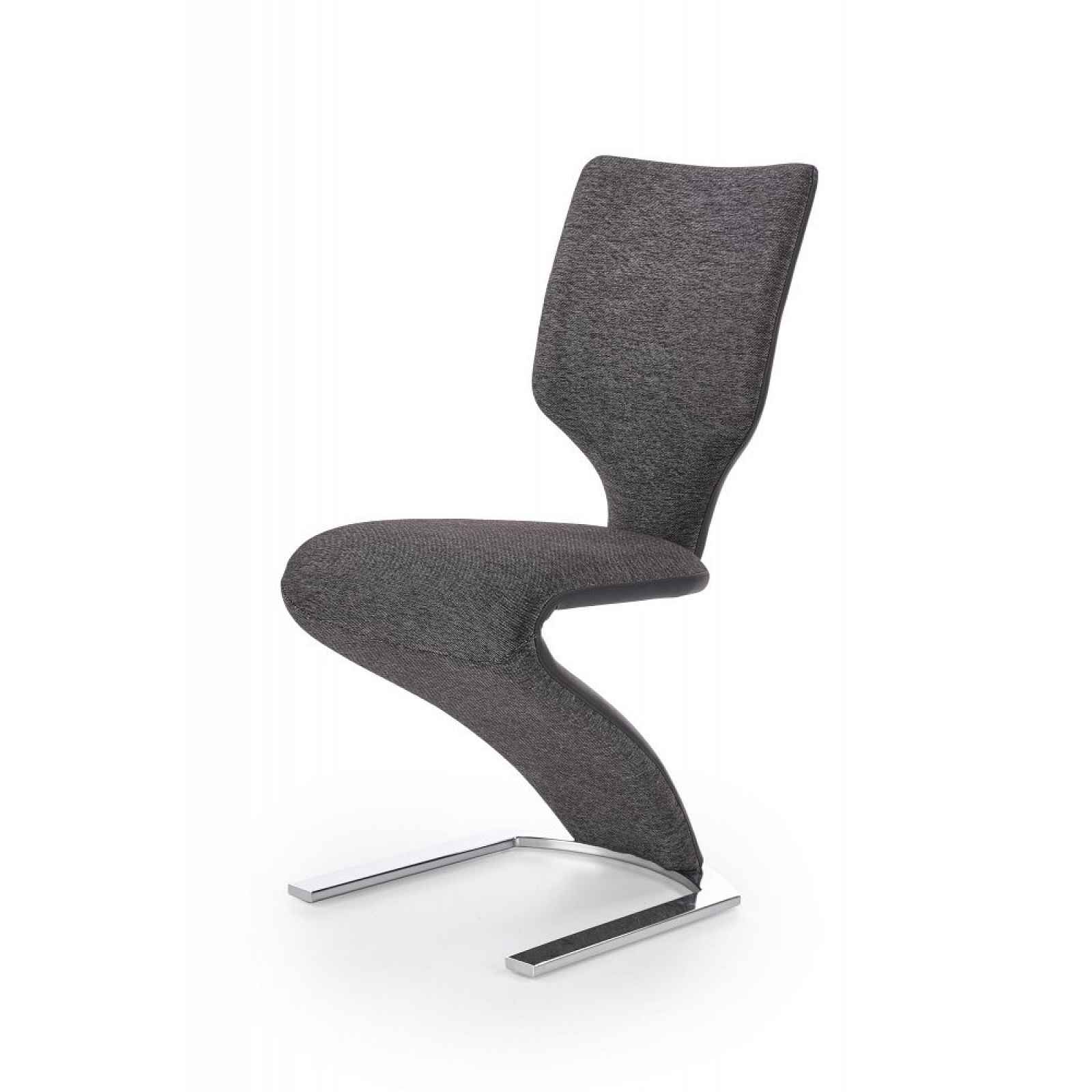 Jídelní židle černá / šedá Halmar