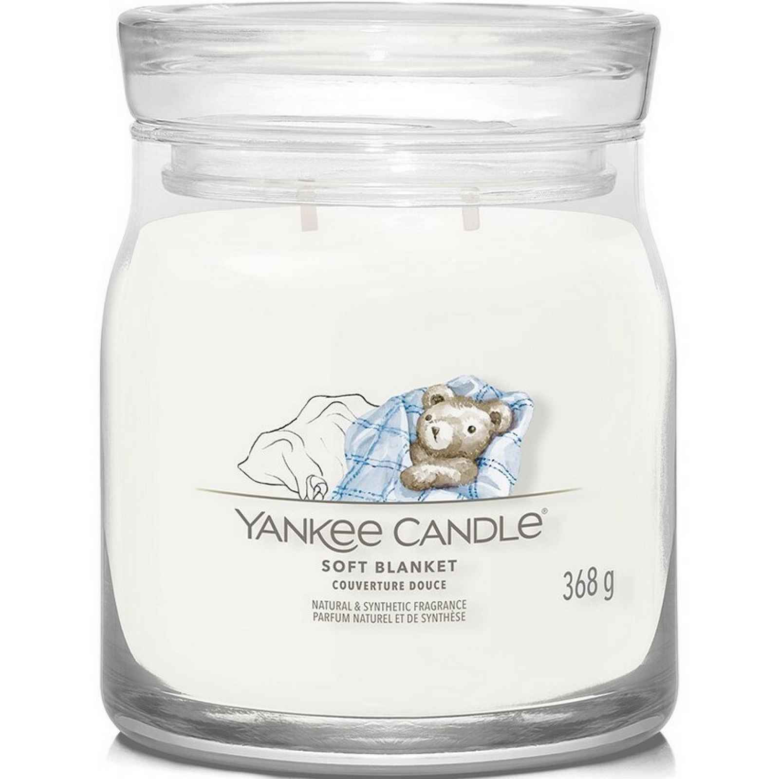 Yankee Candle Vonná svíčka střední Signature Soft Blanket, 368 g, M