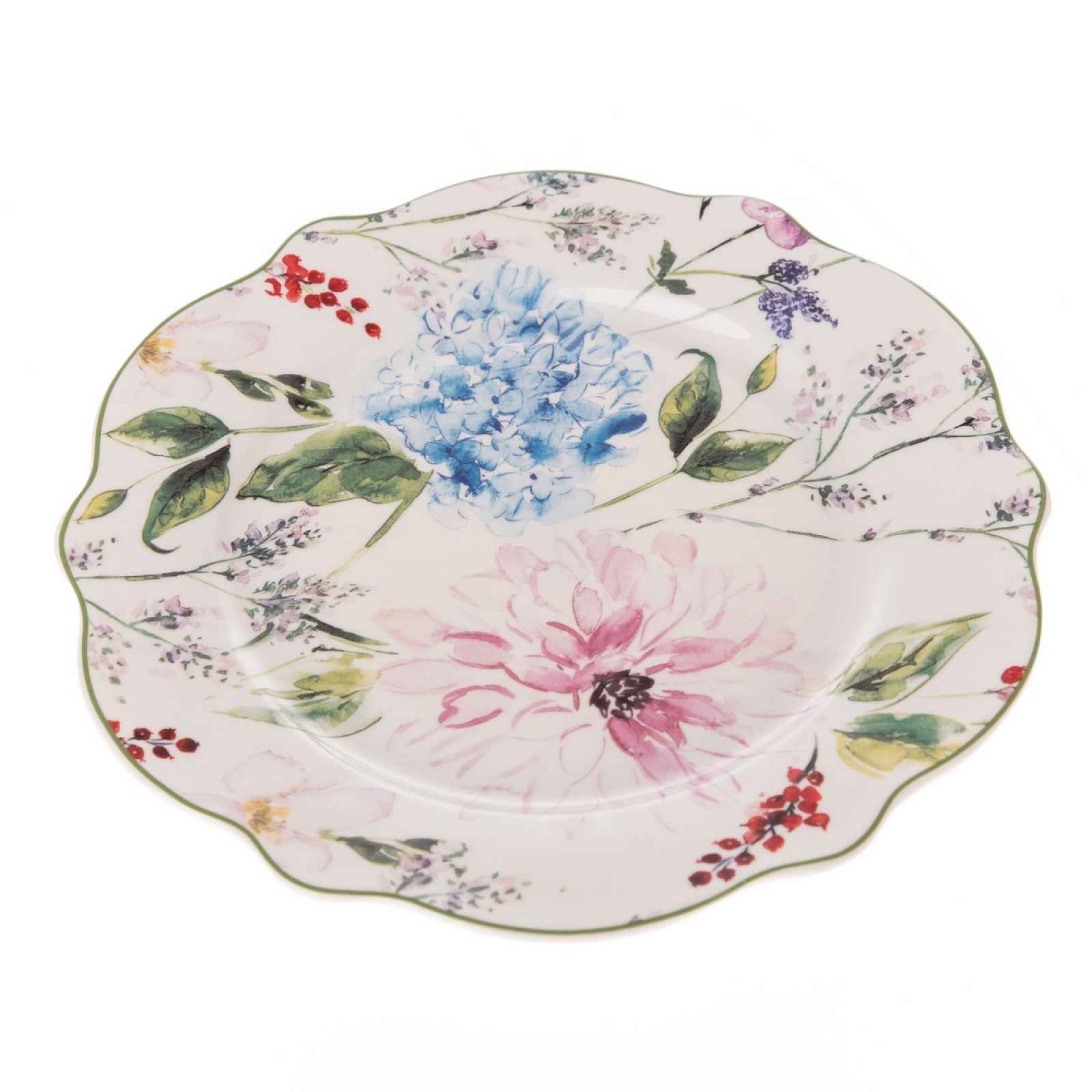 Porcelánový dezertní talíř Flower Garden, 19,2 cm