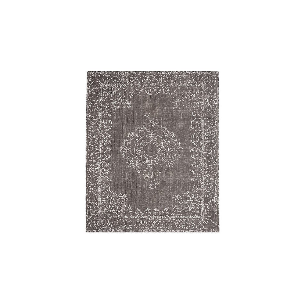 Šedý bavlněný koberec LABEL51 Vintage, 160 x 140 cm