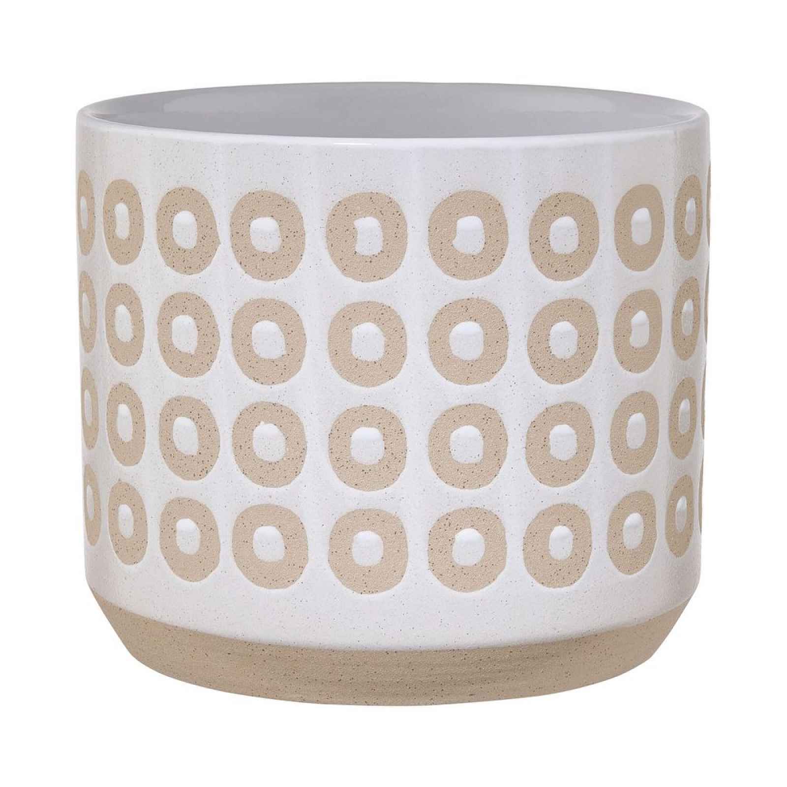 Butlers ETHNO Květináč 26 cm - bílá