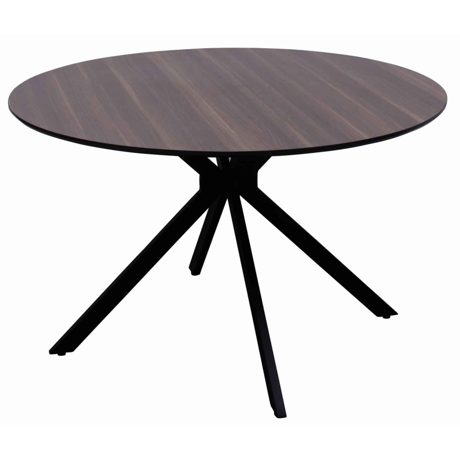 Kulatý jídelní stůl Cosmo 120 cm, šedo-hnědý jasan
