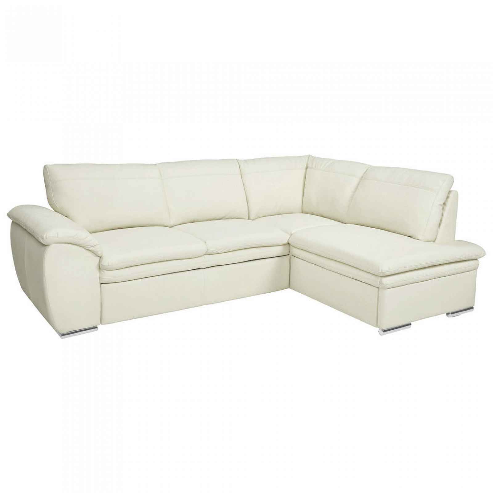 XXXLutz SEDACÍ SOUPRAVA, textil, kůže, krémová Welnova