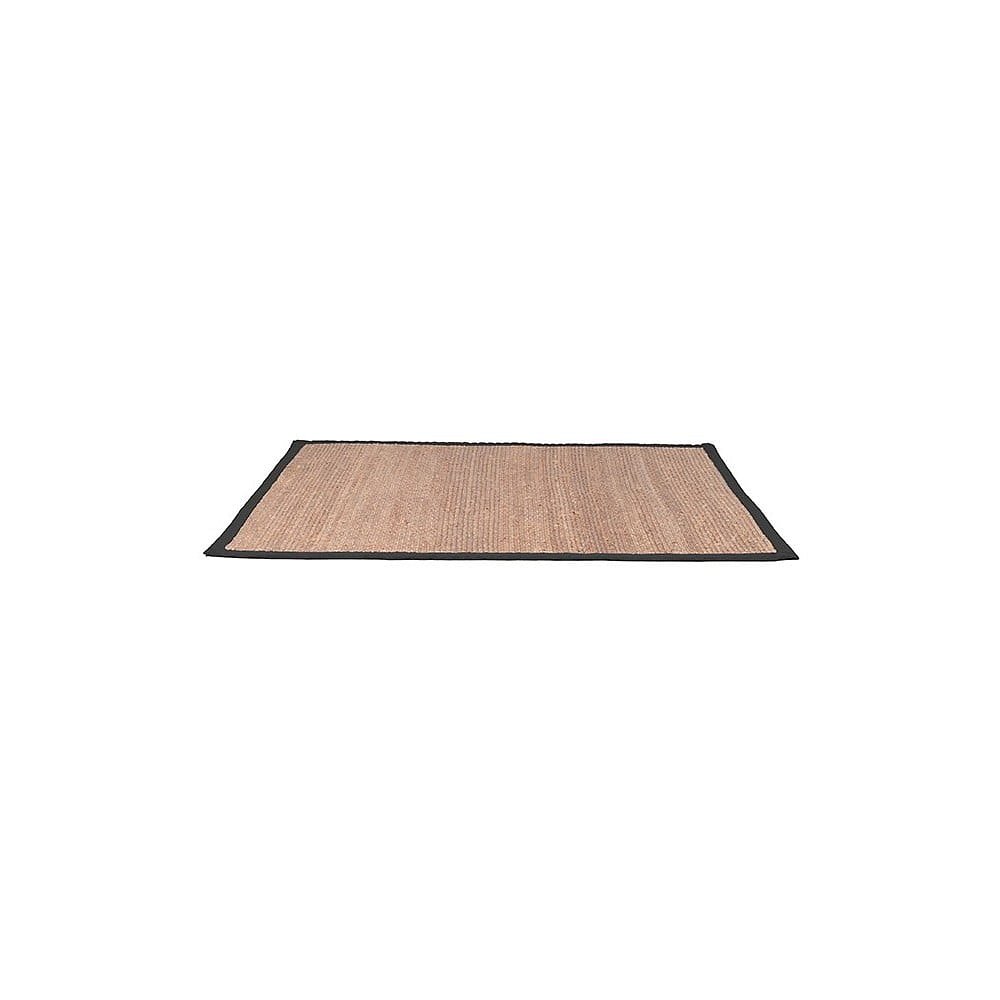 Jutový koberec s černým bavlněným detailem LABEL51, 160 x 230 cm