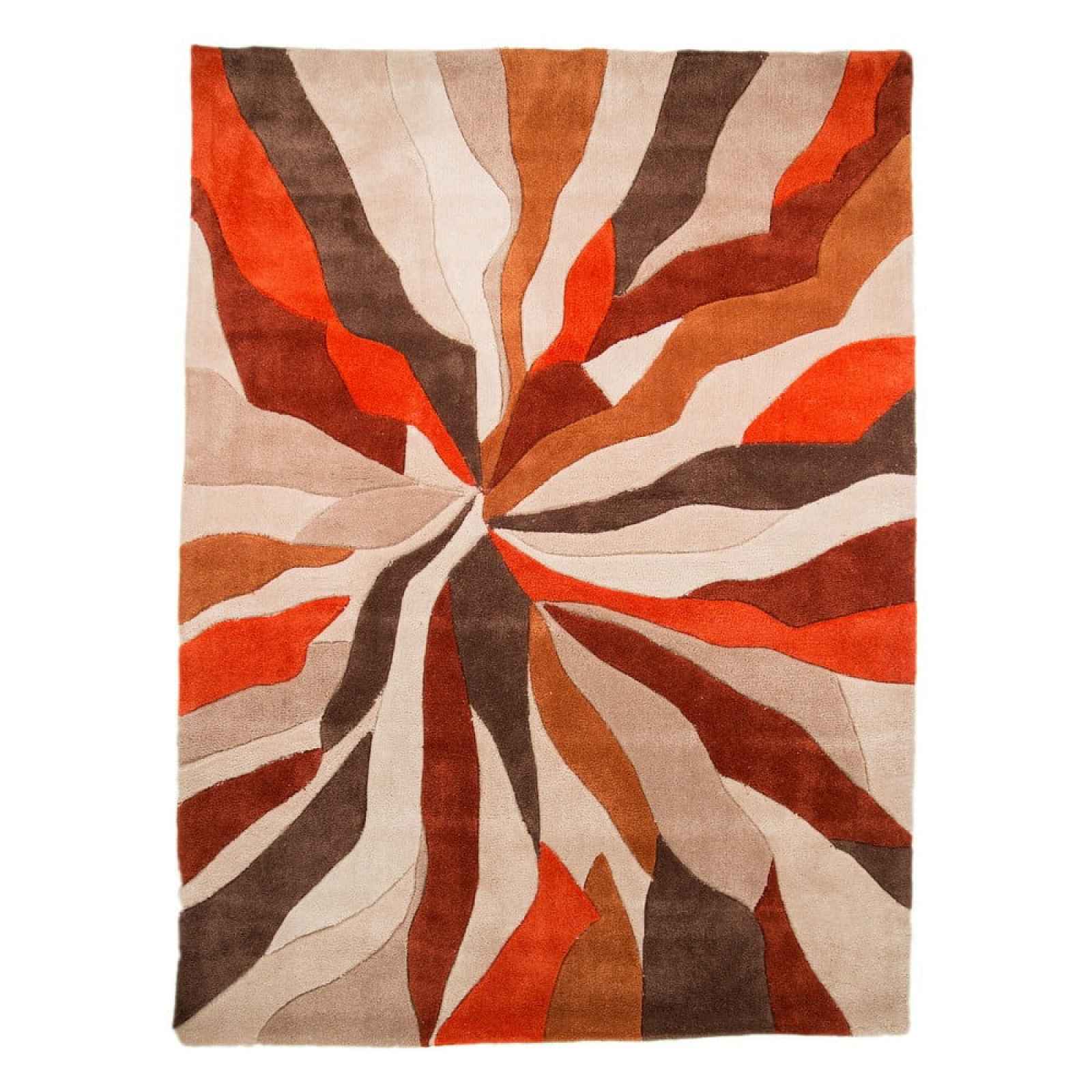 Oranžový koberec Flair Rugs Splinter, 80 x 150 cm