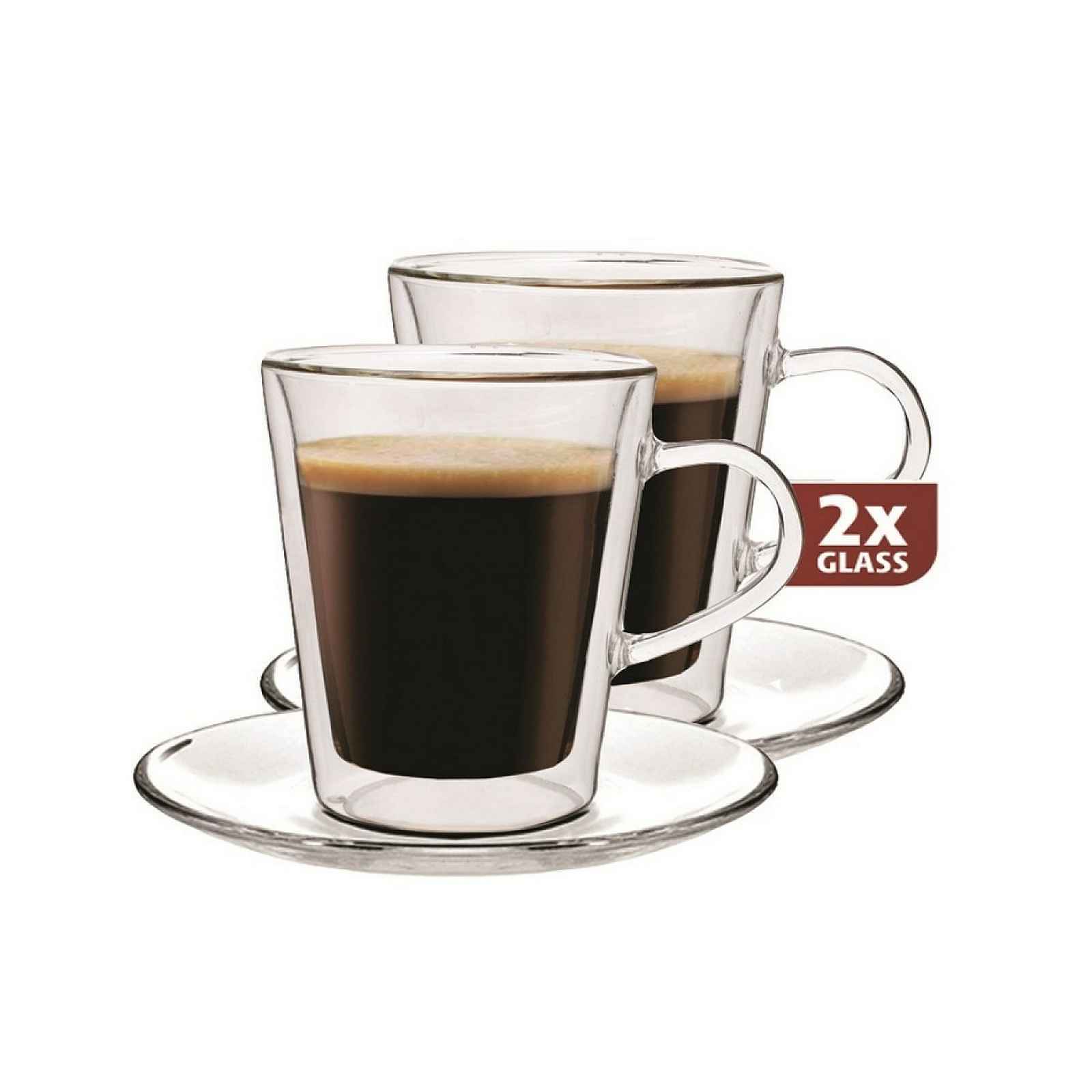 Maxxo Lungo 2dílná sada termo sklenic, 220 ml