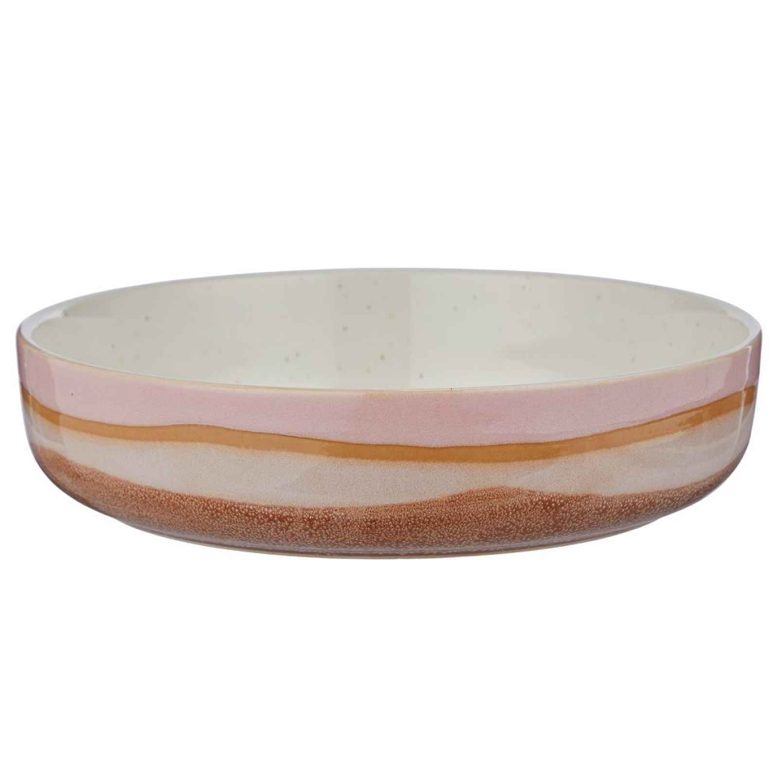 Butlers MEDLEY Talíř na těstoviny 21 cm - růžová