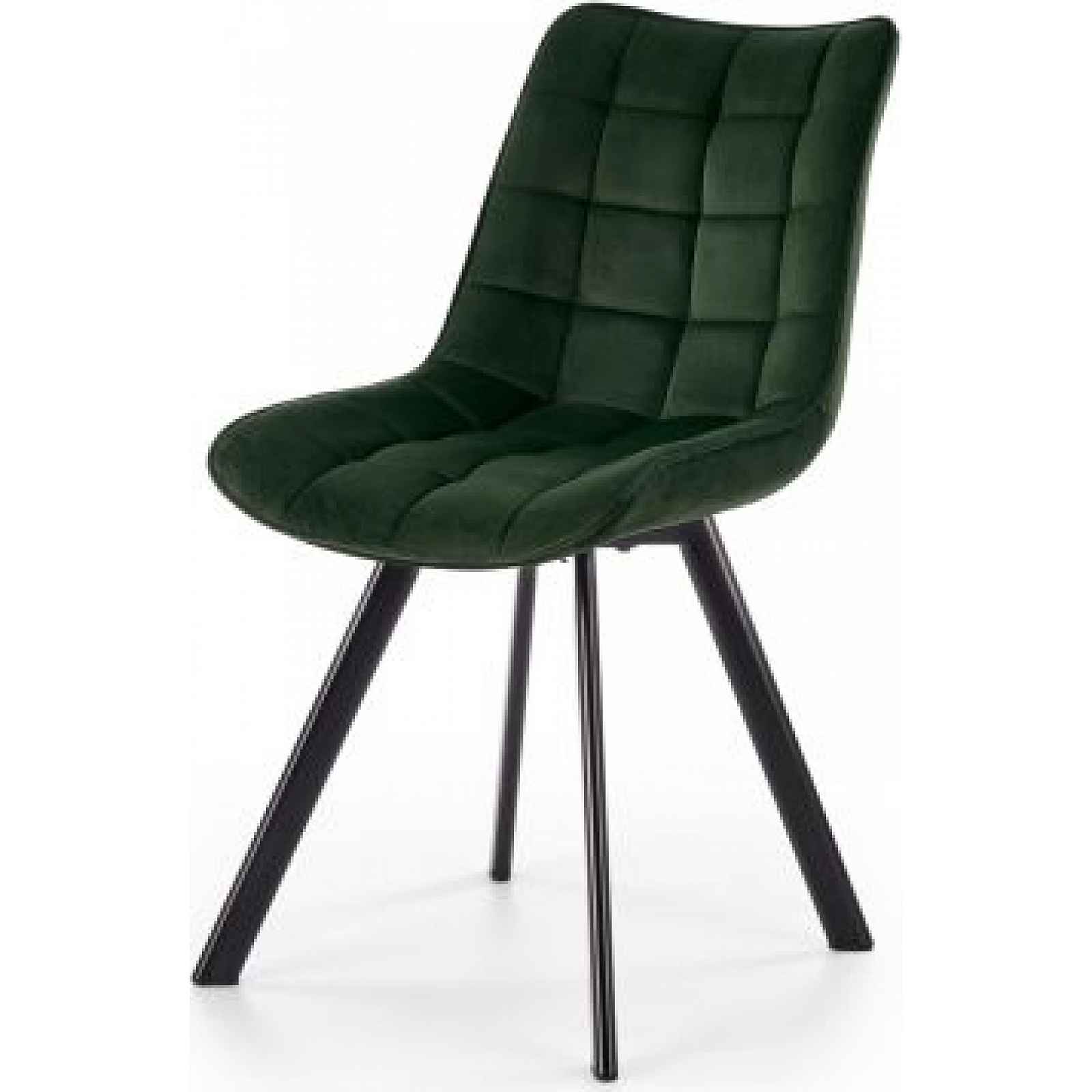 Jídelní židle tmavě zelená - Výška: 84 cm