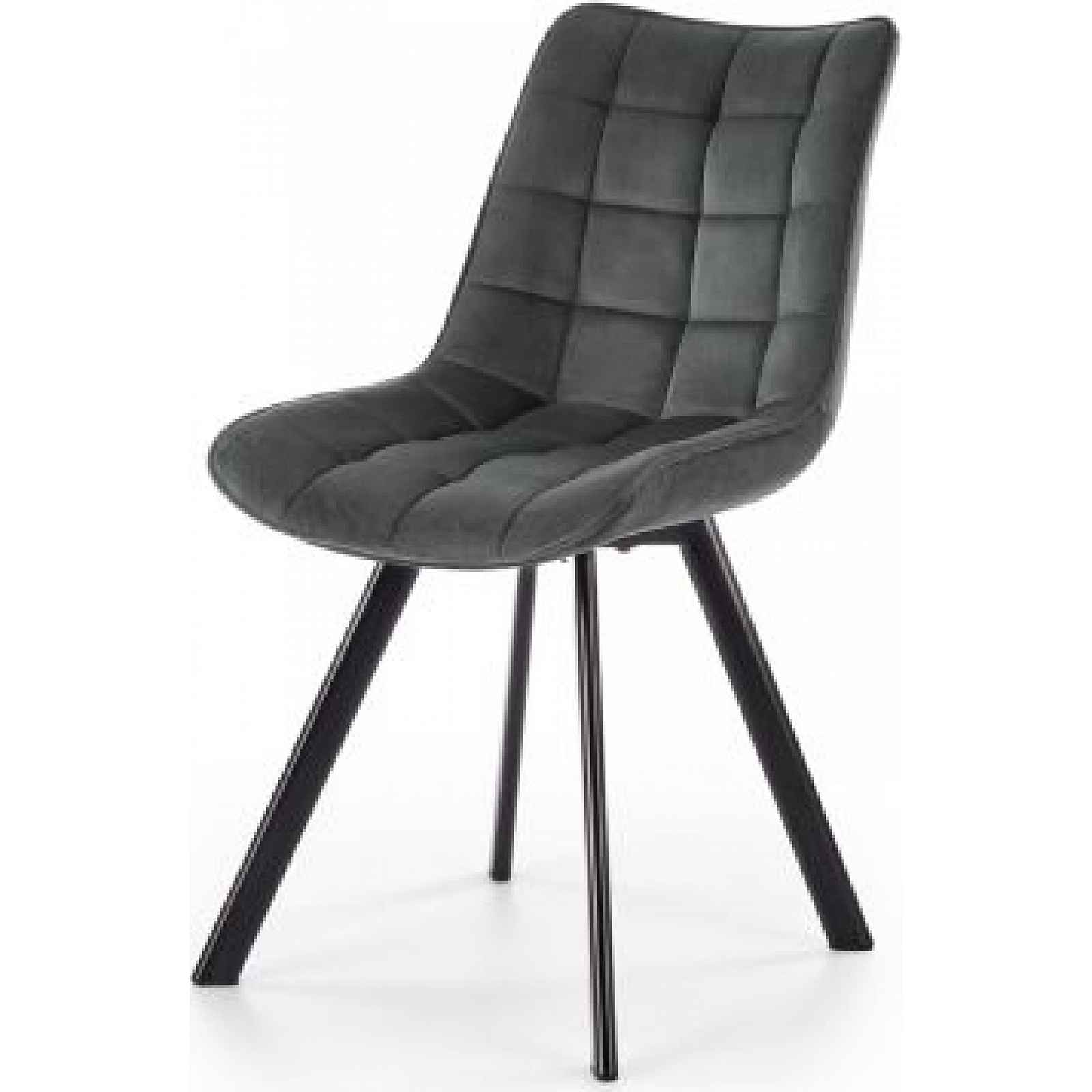 Jídelní židle tmavěšedá - Výška: 84 cm