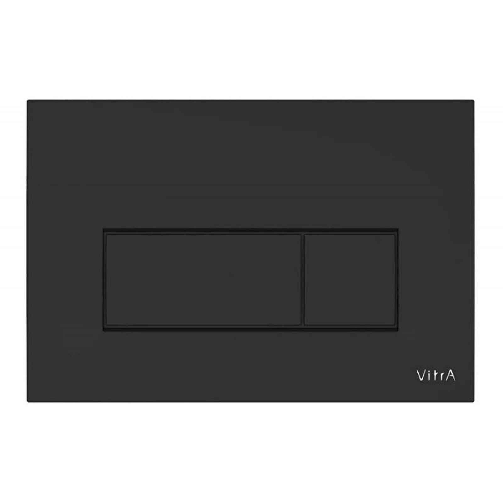 Ovládací tlačítko VitrA Root Square plast černá matná 740-2311